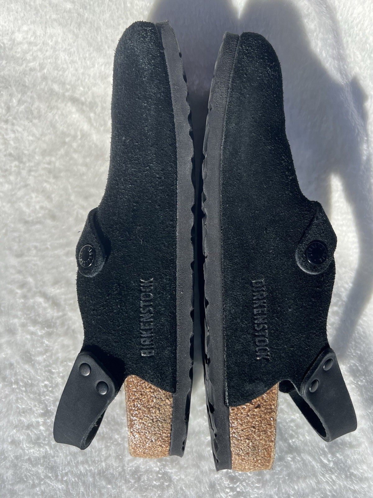 Birkenstock w/ Box Tokio II Black Suede Leather Regular EU 39 US Size 8-8.5