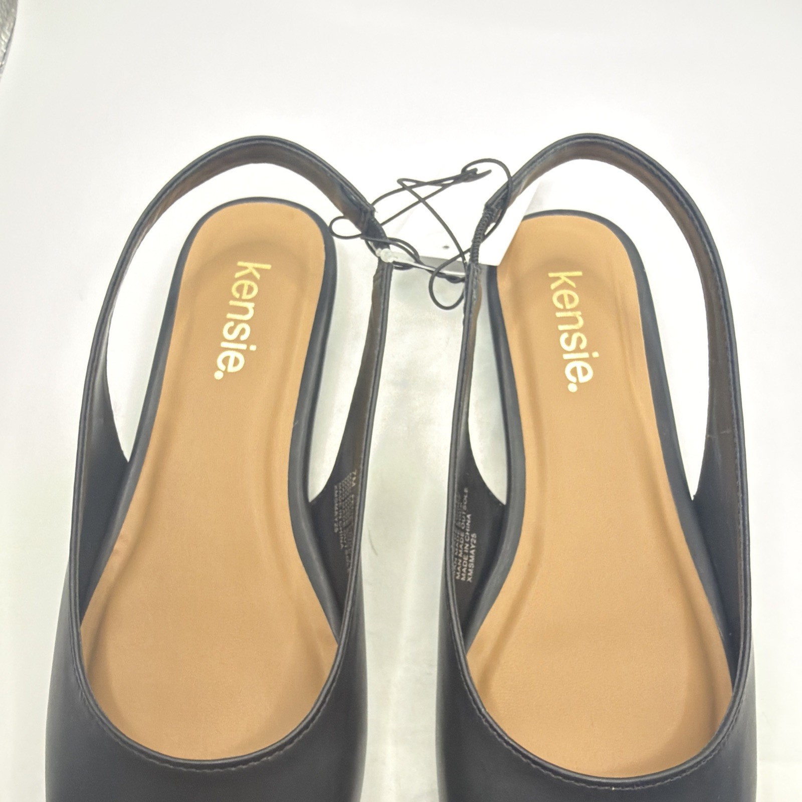 Kensie Women’s Size 9 Felice Dress Shoes Slingback Flats Easy On, Black. New.