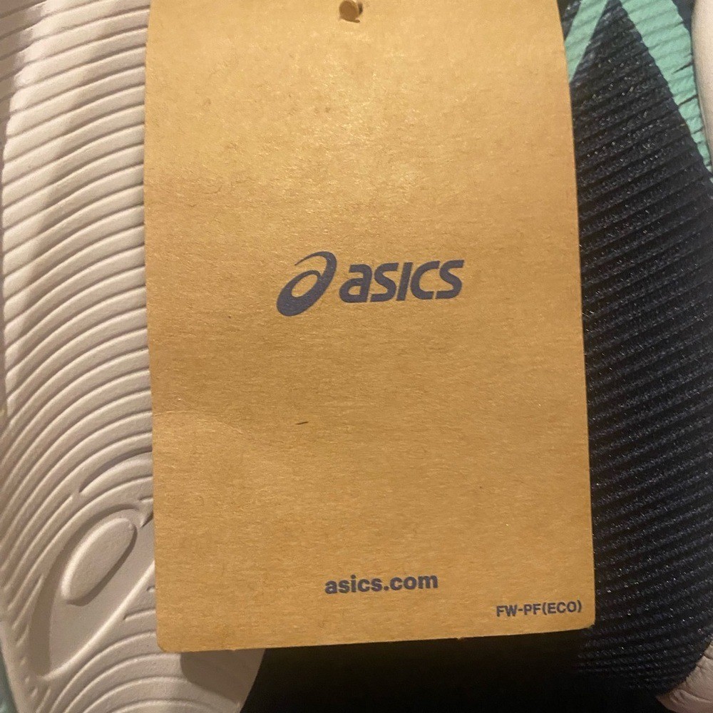 Asics Navy and Mint Athletic Shoes