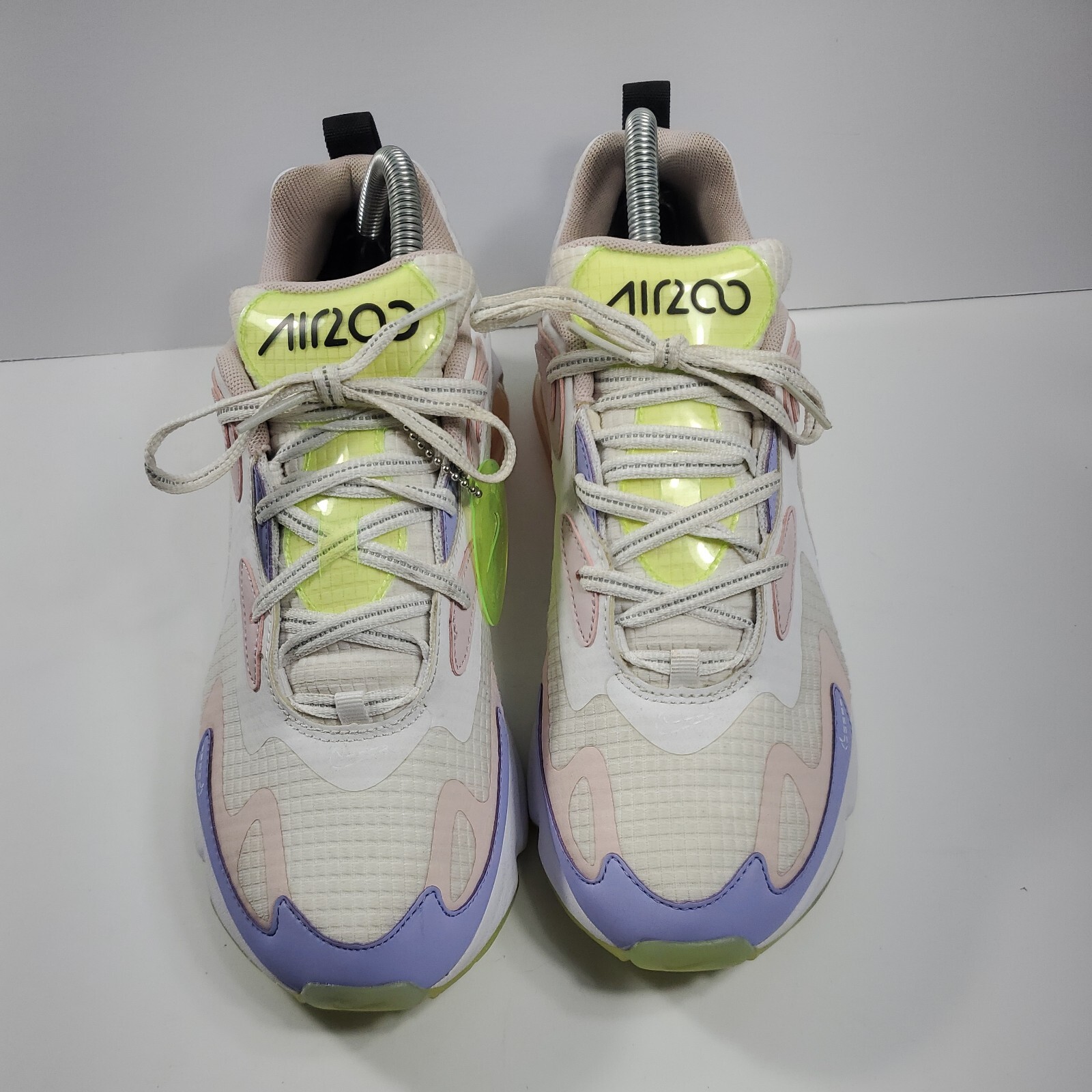 Nike Air Max 200 SE Casual Shoes White/Pink Green/Lt Thistle Purple US 9.5 Women