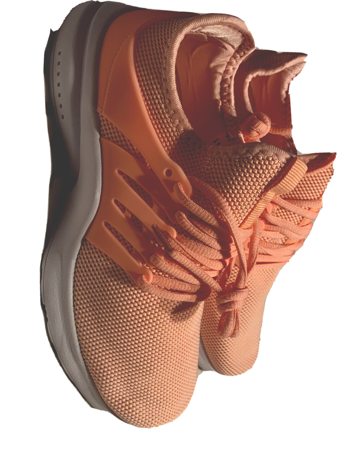 Feetmat Women’s Running Shoes Breathable Mesh Sneakers Sports Size 9.5 Peach