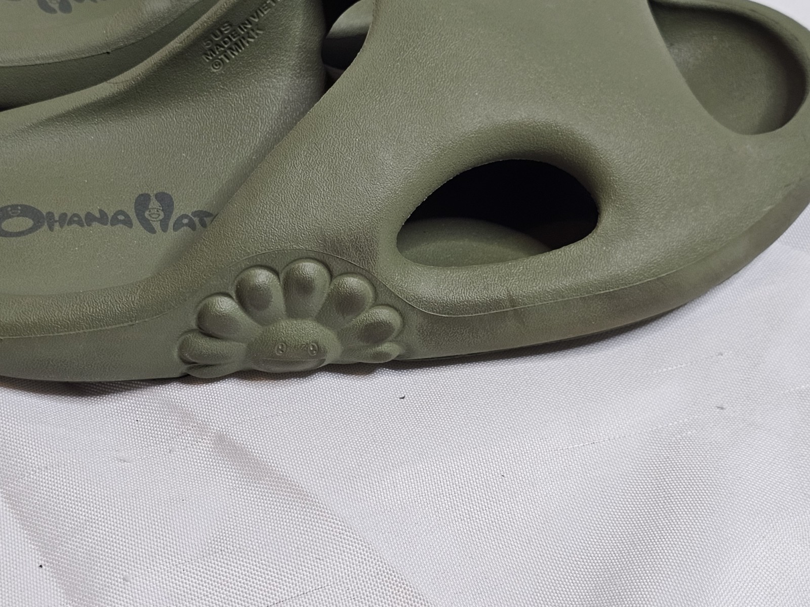 Ohana Hatake SURIPPA OHANA MATCHA Green Slip On Slides Mens Sz 5 Womens Sz 6.5