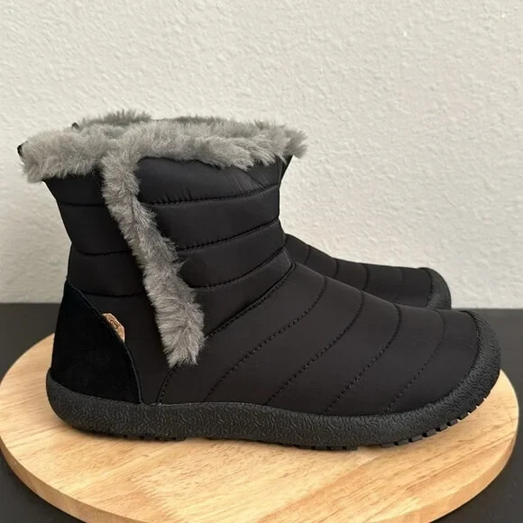 Lamo Water Resistant Memory Foam Puffer Boots – Alina -Black (Sz 11m) a556138
