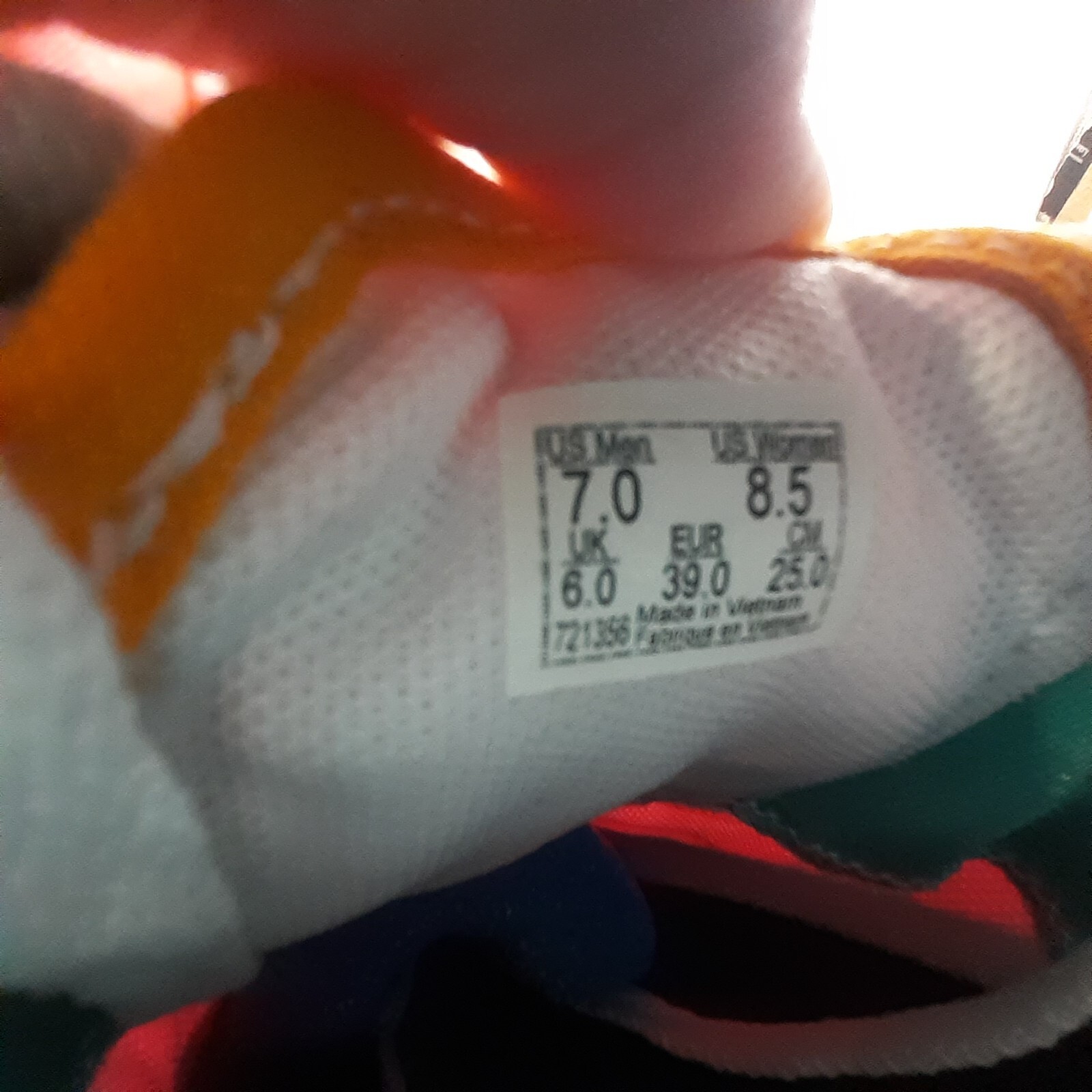 Vans Classic Women 8.5/Men 7 Comfycush Era Multi Color Block Low Top Canvas