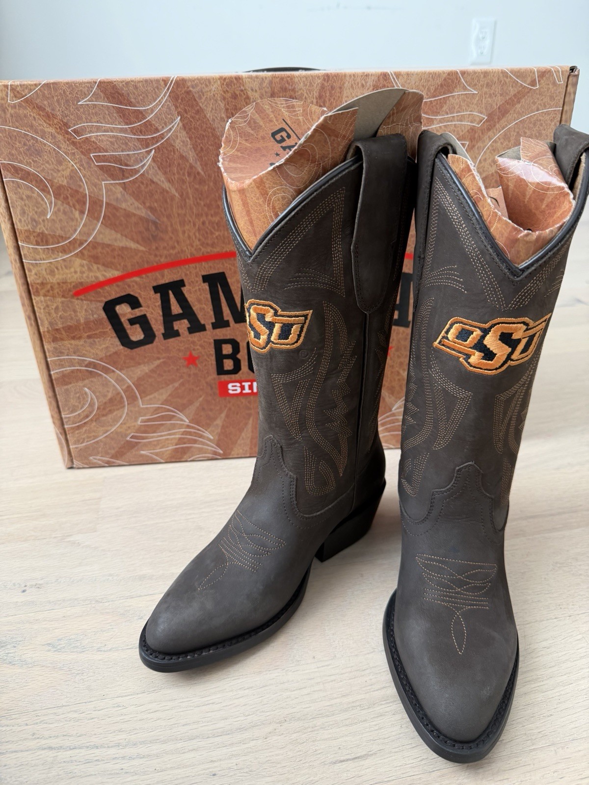 Gameday Boots Women NIB Oklahoma State University (OSU) Logo