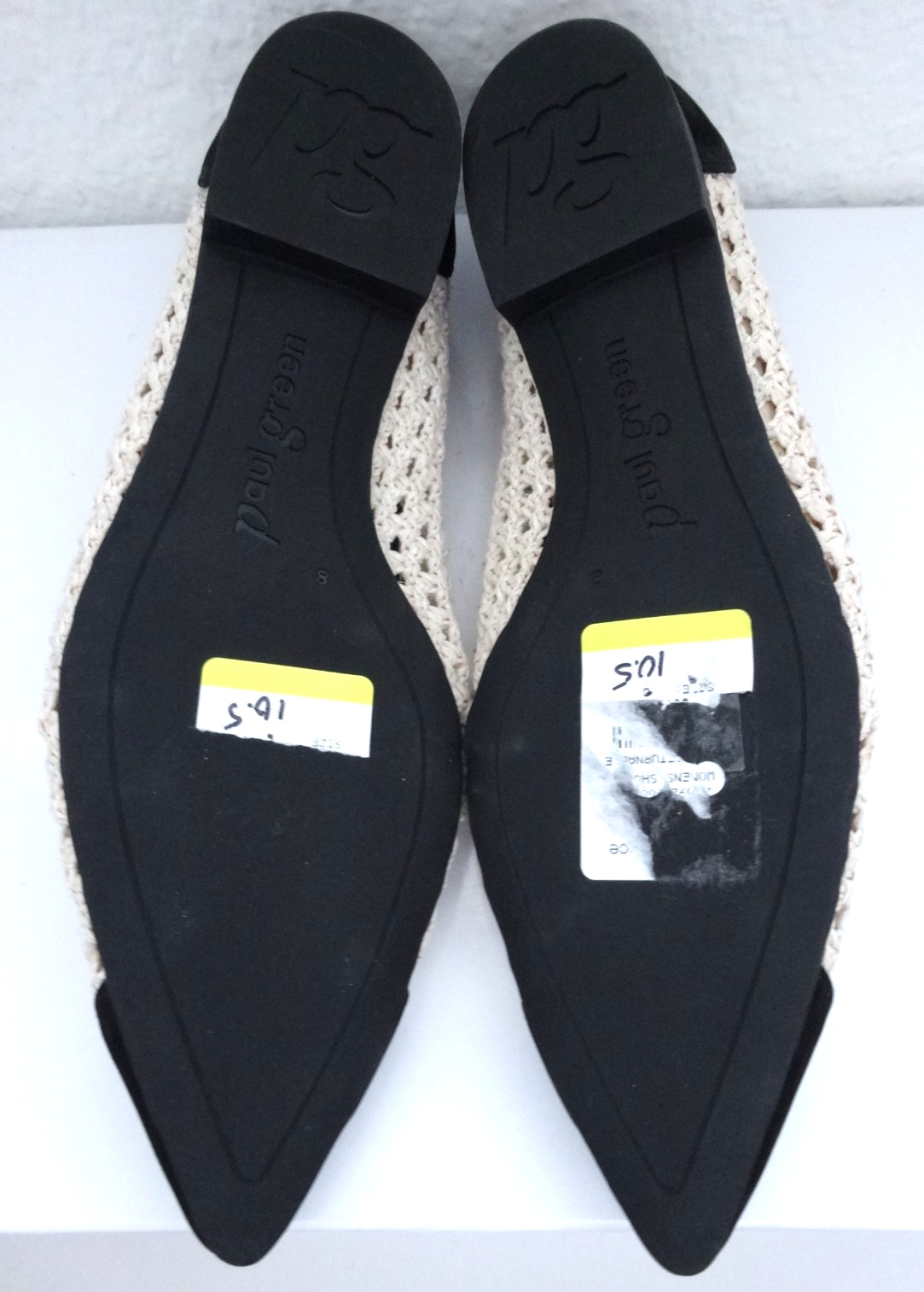 Paul Green Daisy Pointed Toe Flat Black Nature Diva Nubuk US-10.5 UK-8 EU-42
