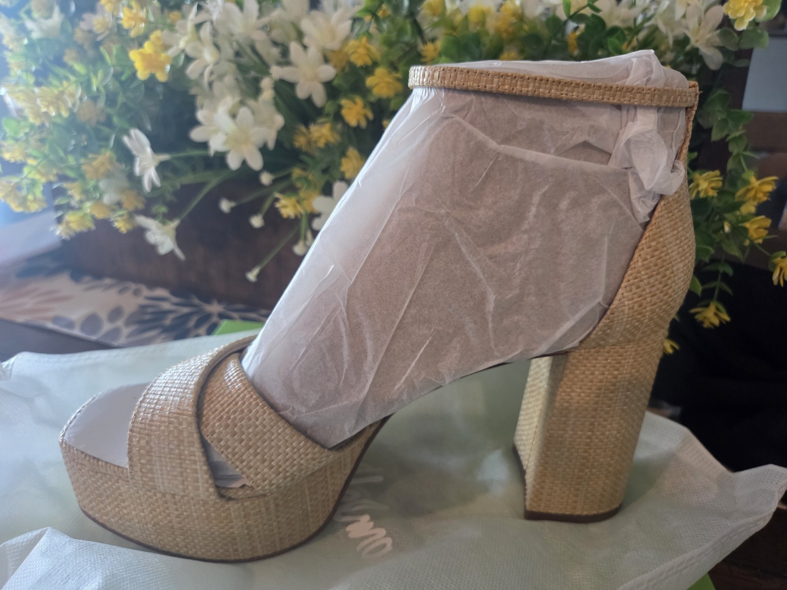 Sam Edelman Jullian Tan Weave Womens Heels NEW IN BOX!!