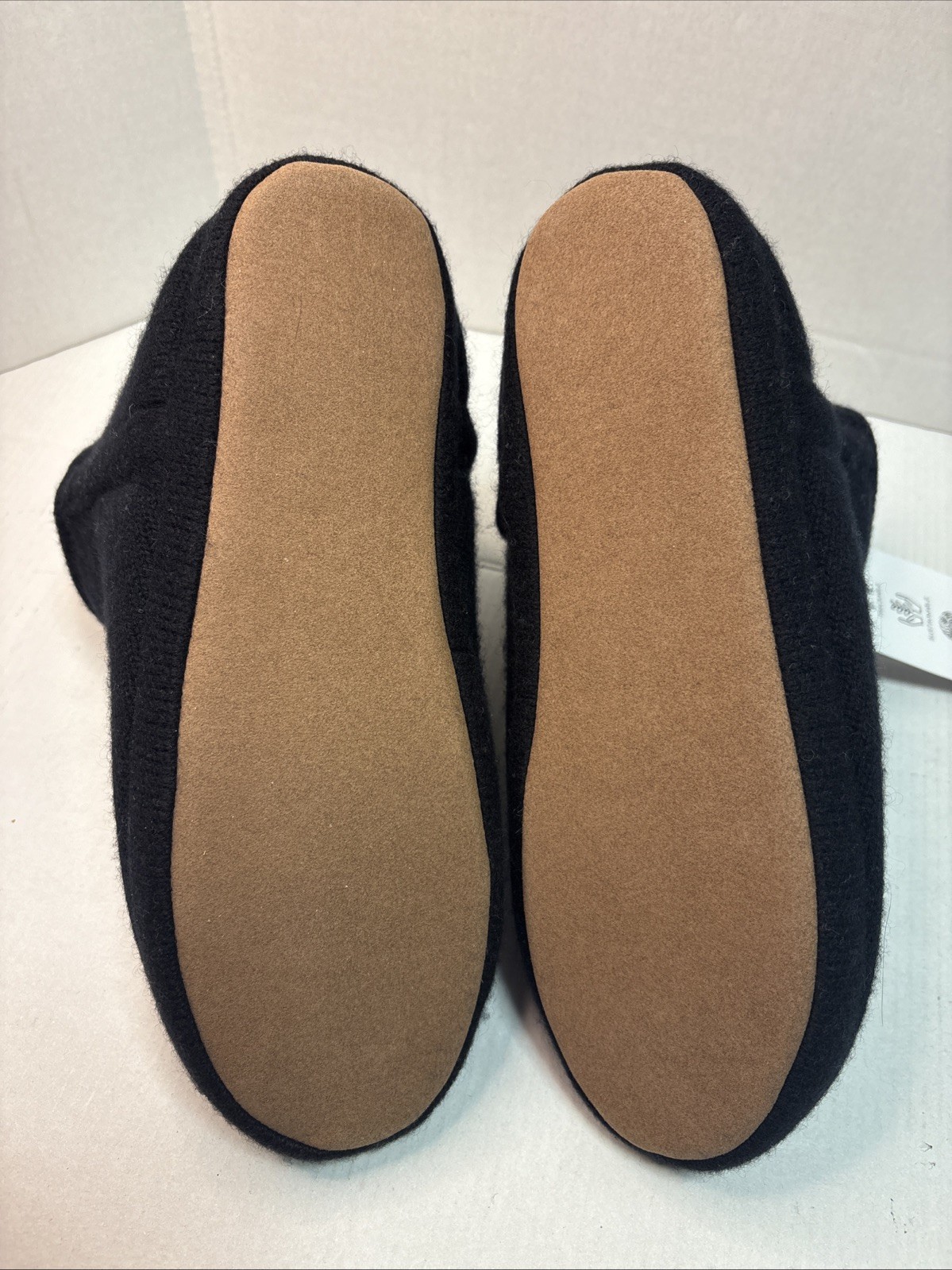NEW Naked Cashmere Black Bootie Slippers Womens Size Medium w Bag NakedCashmere