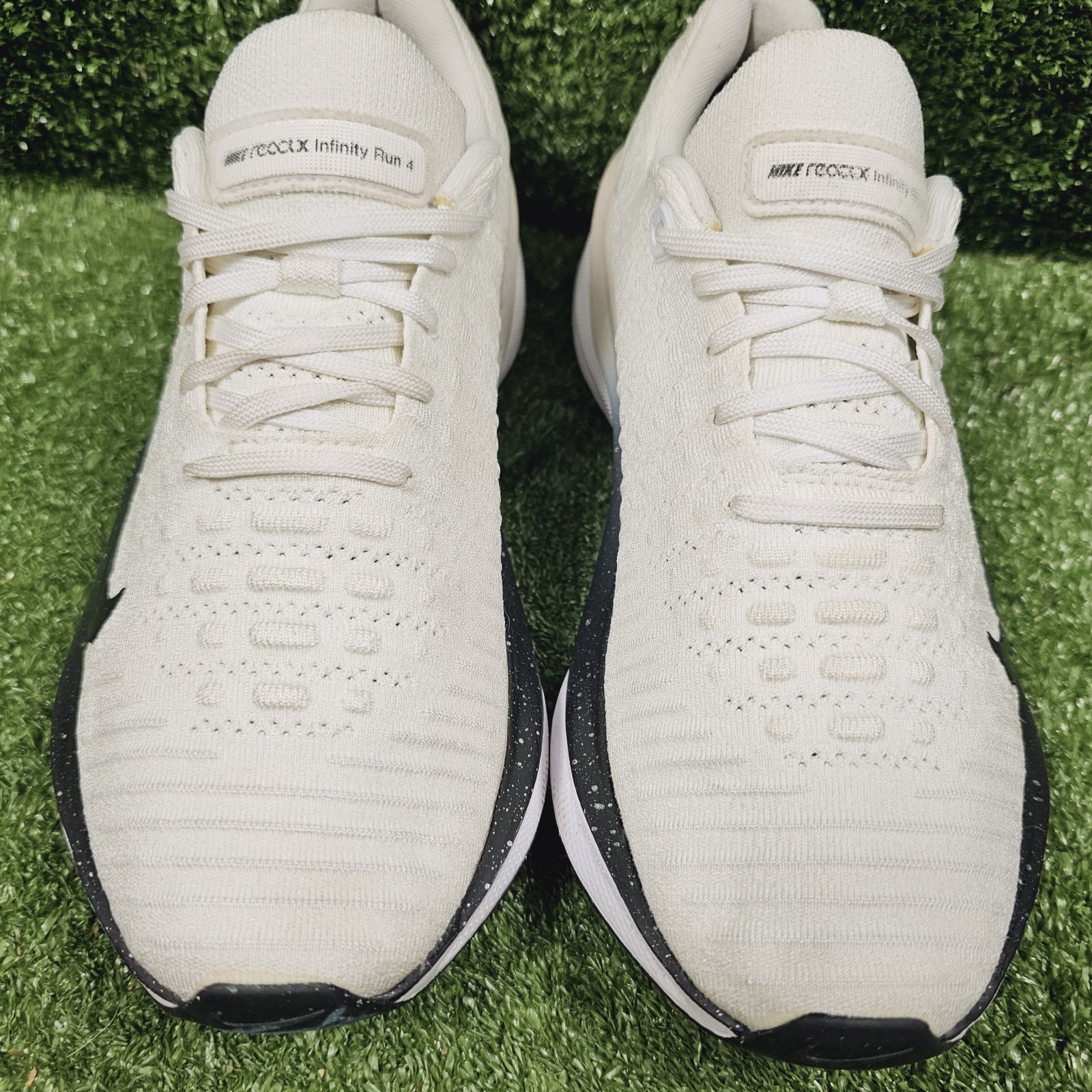 Nike React X Infinity Run 4 White Platinum Athletic Shoes HQ3507-100 Womens 8.5