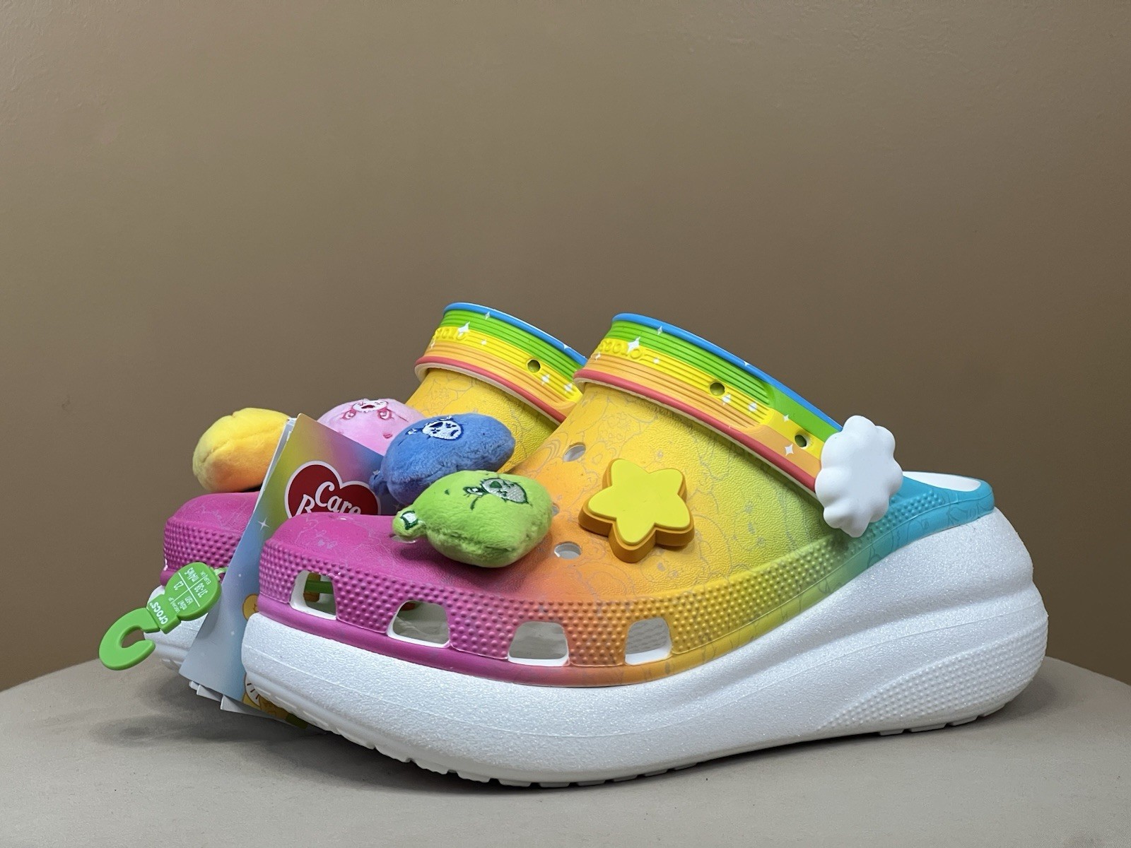 Crocs Classic Crush Clog Care Bears 210103-100 Women’s 7, 9, 11, 12