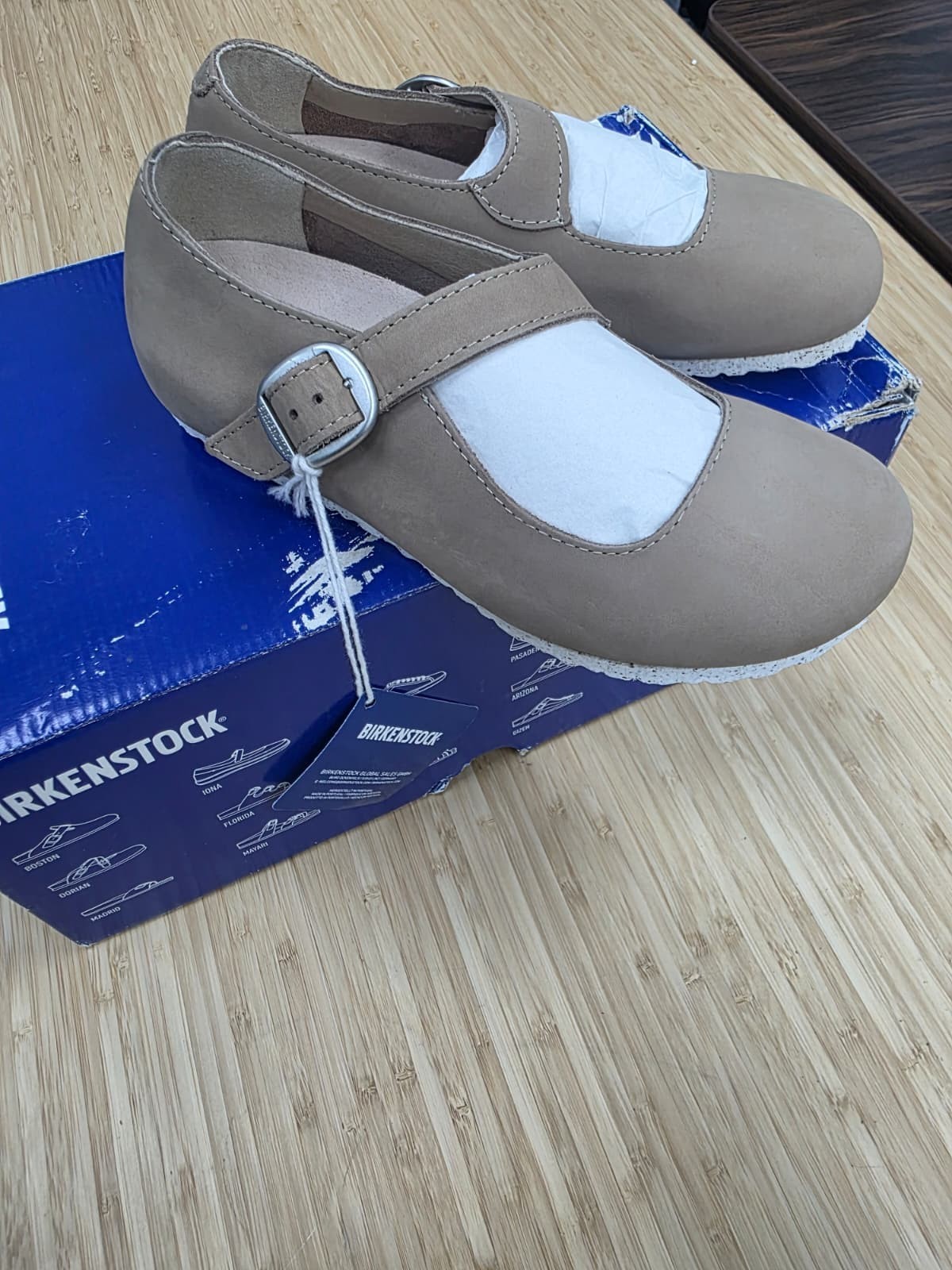 Birkenstock Womens Tracy Mary Jane, Sand Nubuck, Size 36 EU (5-5.5 M US Women)
