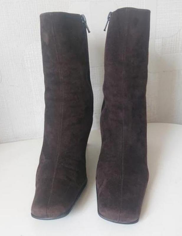 women peter kaiser boots brown suede 37.5