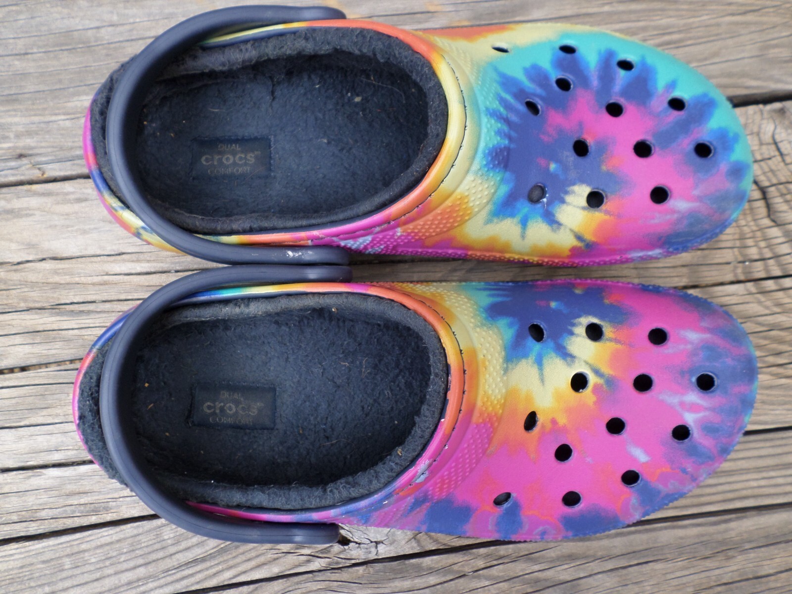 Crocs Tie Dye Fleece Lined Clogs Women’s 10- Men’s 8