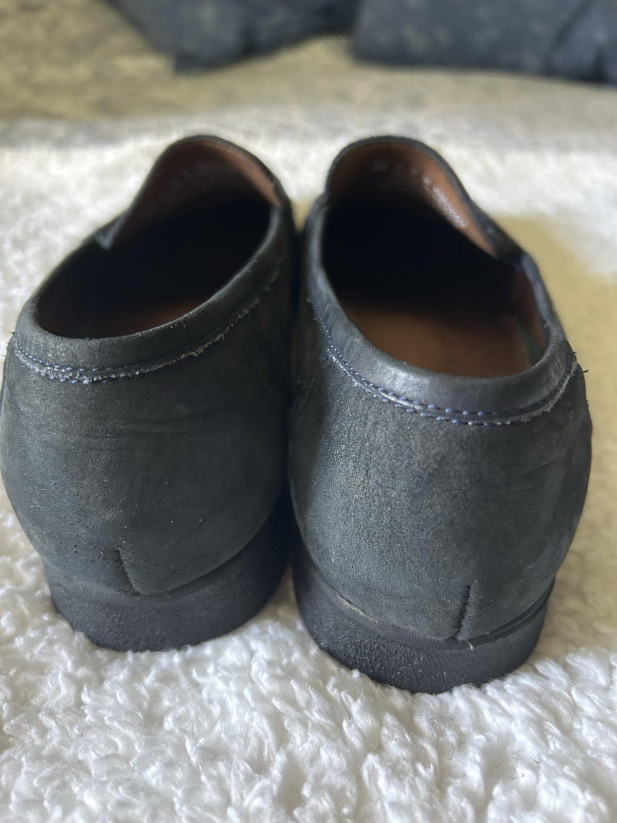 Naturalizer Women’s navy Leather Slip-On Loafer Flats Round Toe US 9.5 M