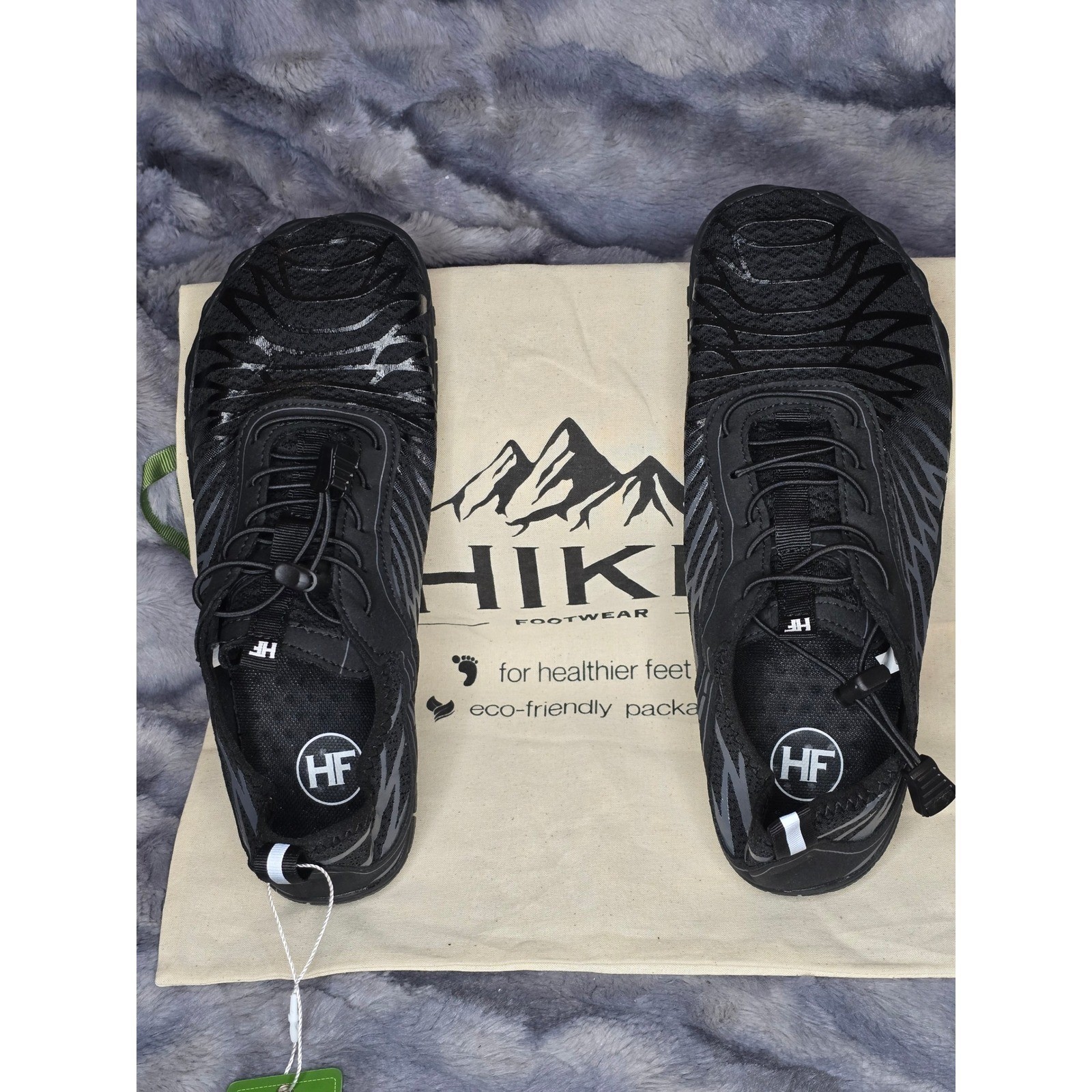 NWT Hike Footwear Lorax Pro Barefoot shoes Black/Grey Unisex EU 40/ us 9