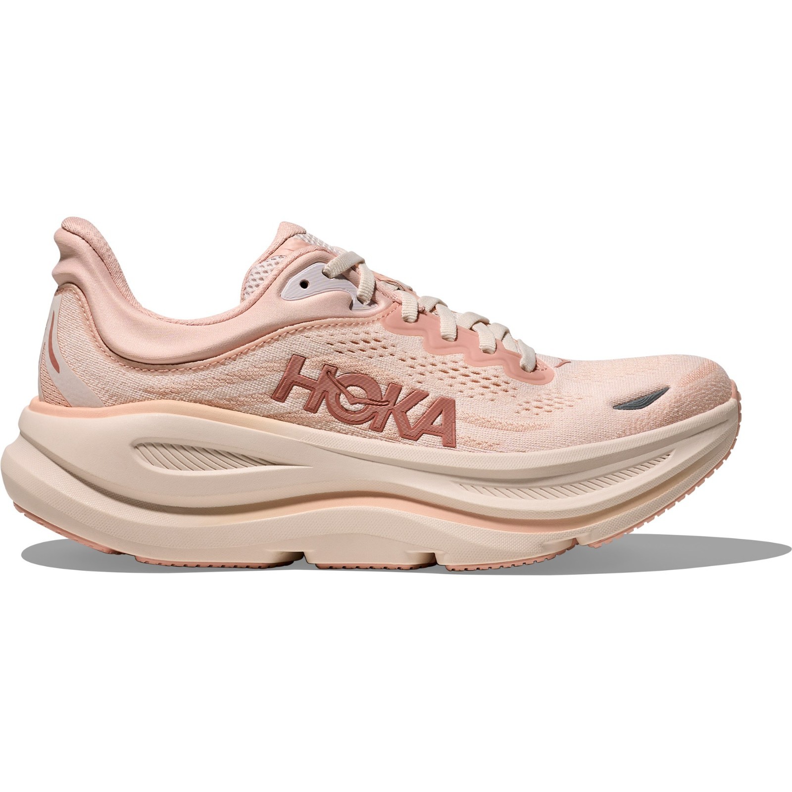 HOKA Bondi 9 Road-Running Shoes – Women’s-Rose Latte/Rose Cream
