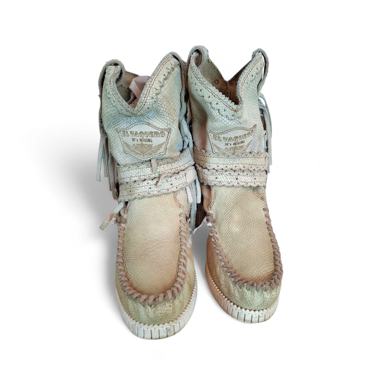 El Vaquero Ivory Boots | EU 37 | US 7 | Tariffs Prepaid