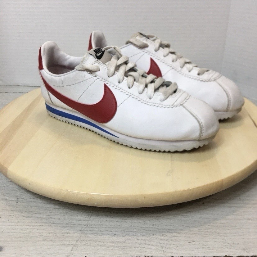 Women’s Nike 807471-103 OG Classic Cortez Leather Sz 7 Shoes White Red Blue