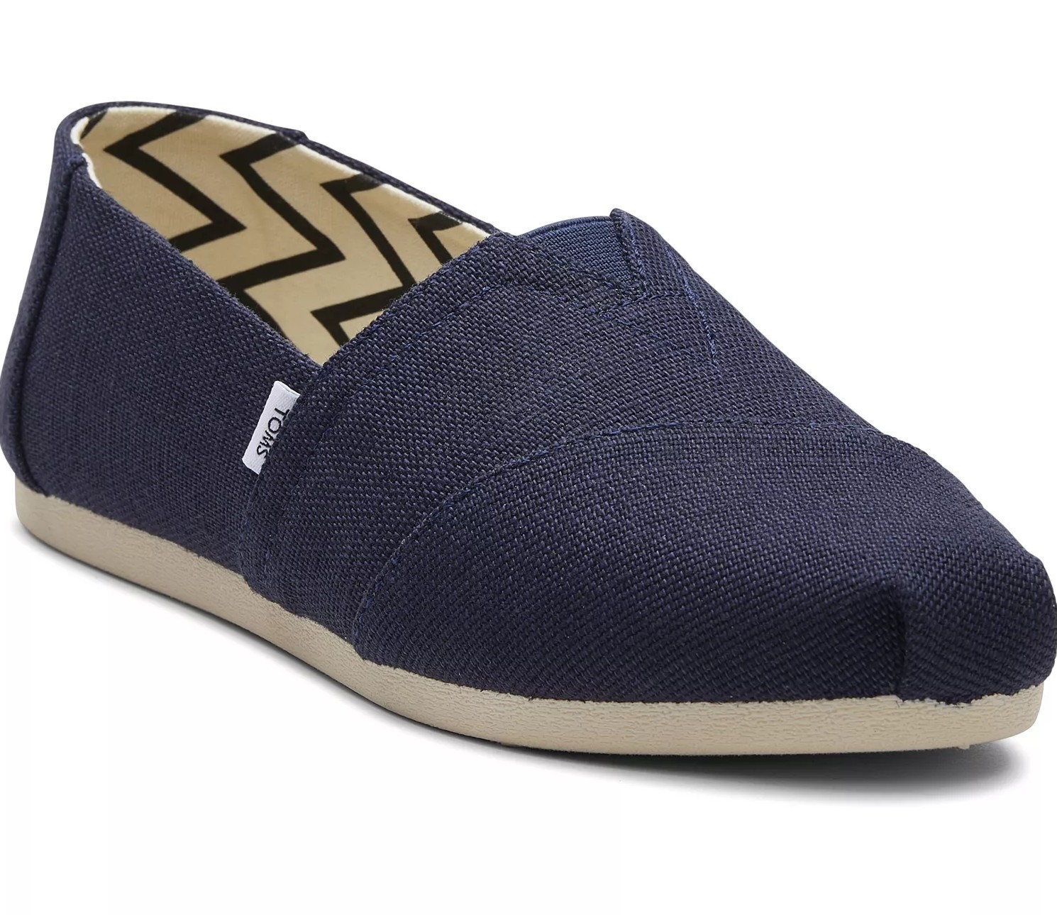 TOMS Women’s Alpargata Classic Heritage Canvas Slip-On Flats Navy 7 NEW