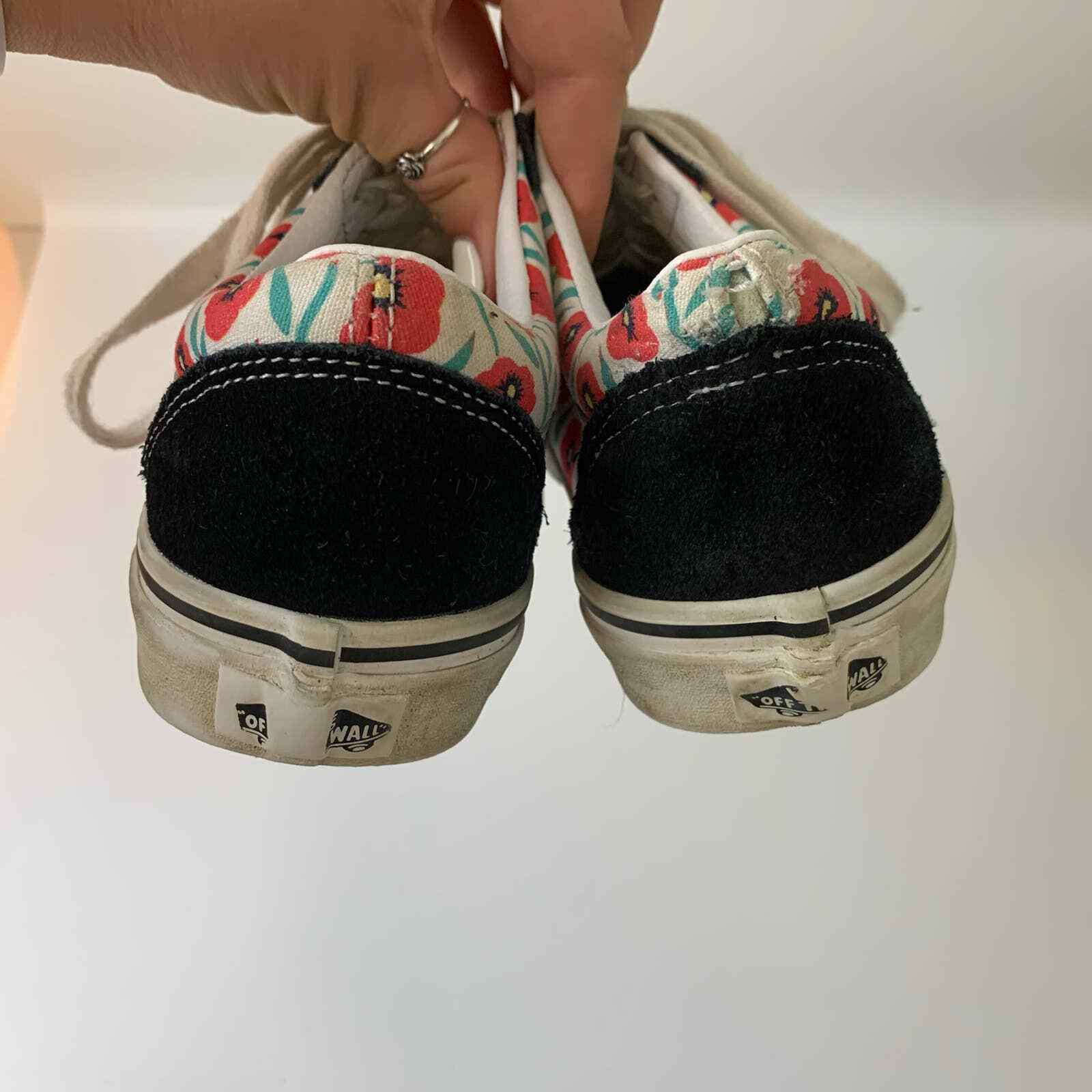 Vans Womens Sneakers Size 6 Lace-up Tulip Print Casual Closed-toe