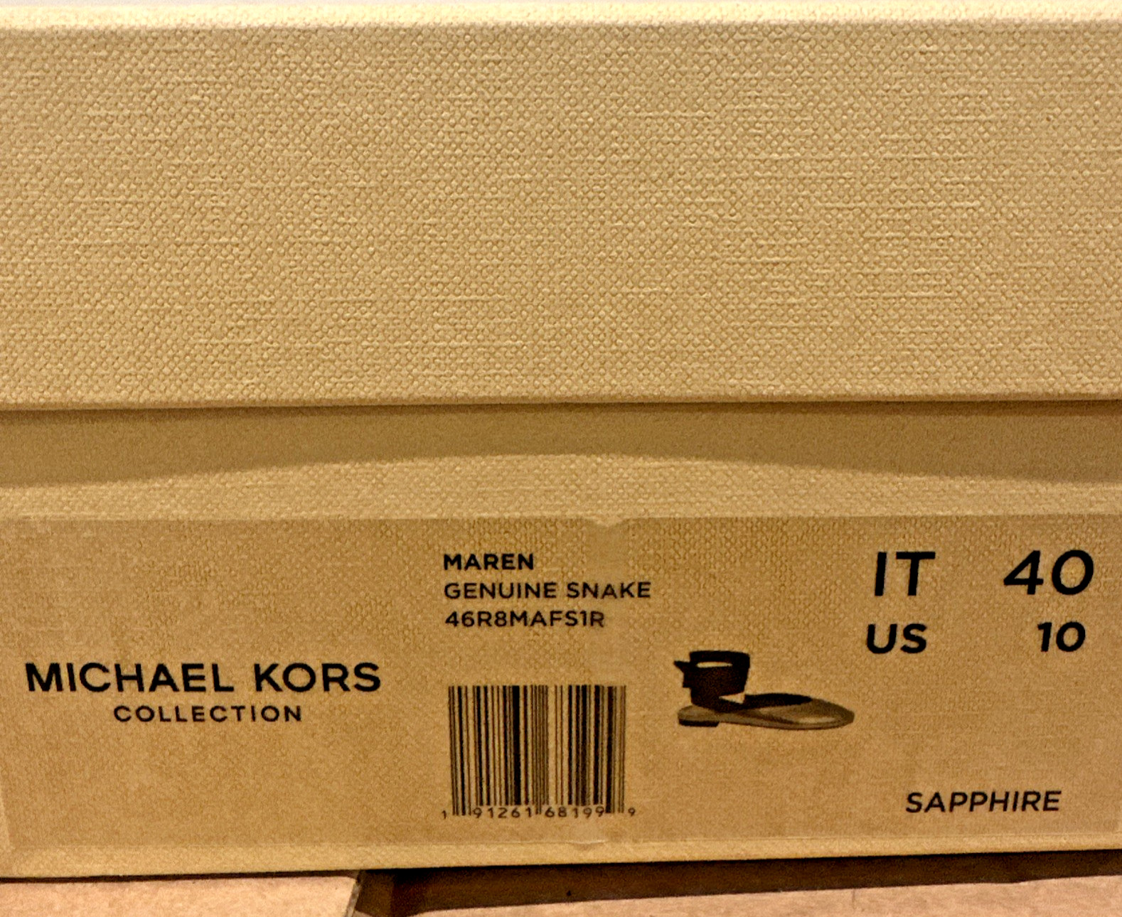 Michael Kors Collection Size IT 40/10 Maren Lace Ballet Flat Sapphire Snake Skin