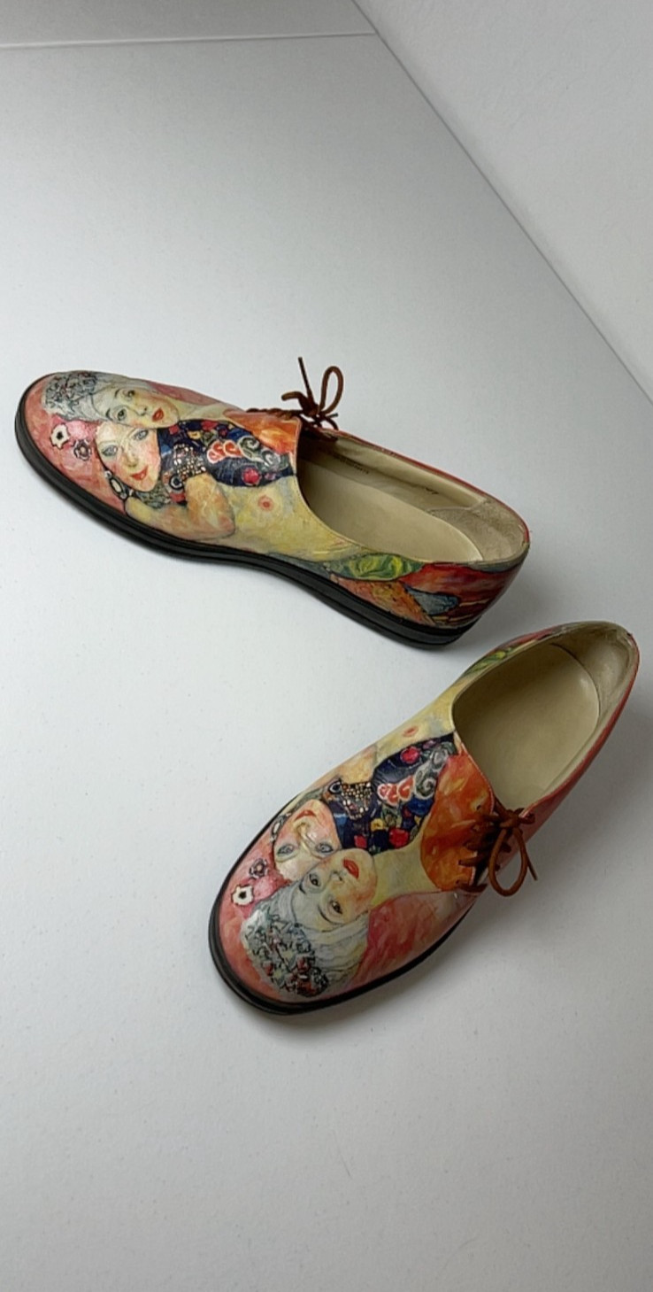 Icon Shoes Gustav Klimt Women Friends Side Tie Women 9.5 Men 7.5 art to wear