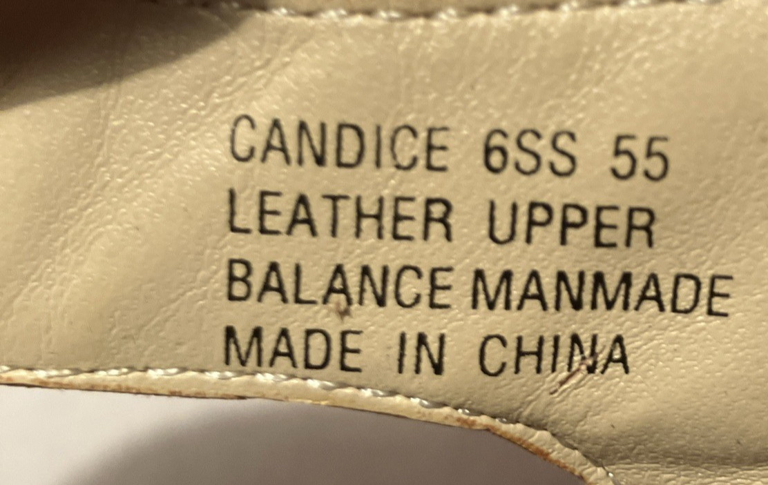 New Ros Hommerson Candice Womens 6SS Luggage Leather Cushion Cut Down Mary Janes