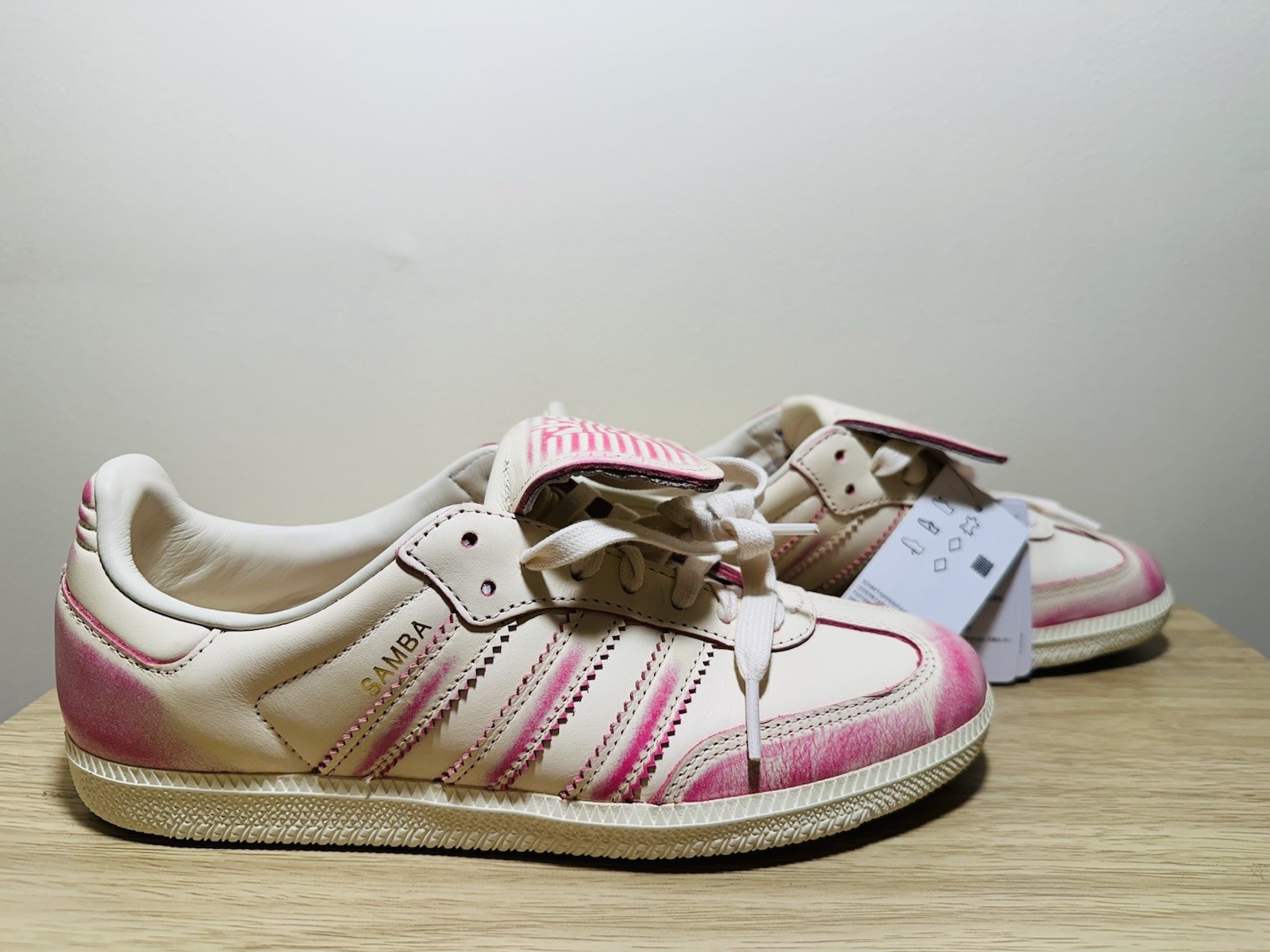 Adidas Originals Samba LT women’s athletic shoes cream pink JR5998 NWOB size 8.5