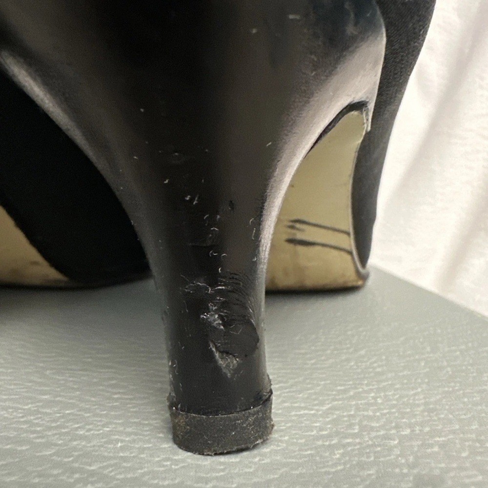 Walter Steiger Black Nylon Elastic Stretch Slip On Ankle Bootie 5.5B
