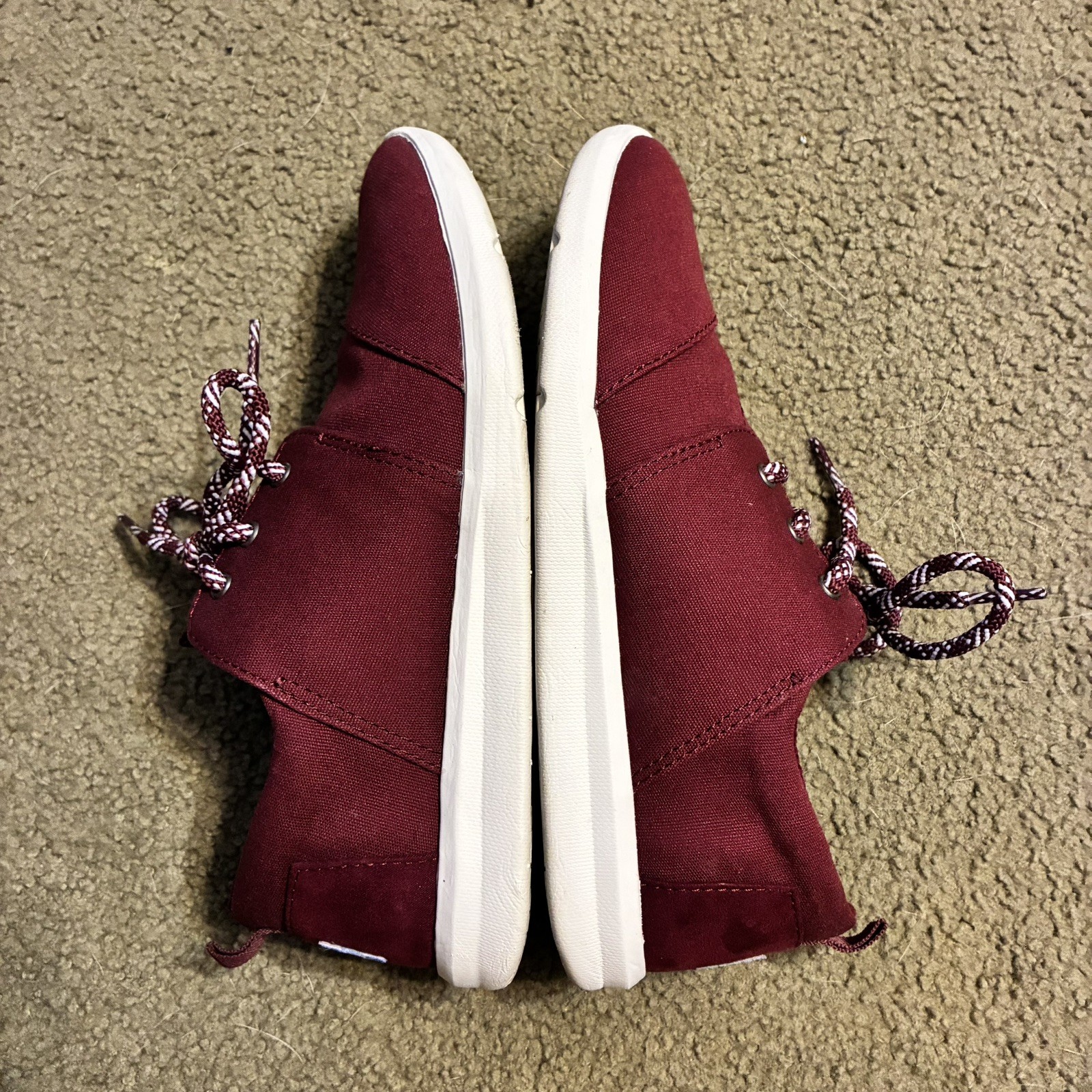 TOMS Del Rey Lace Up Women’s Size 7 Sneakers Casual Walking Tennis Shoes