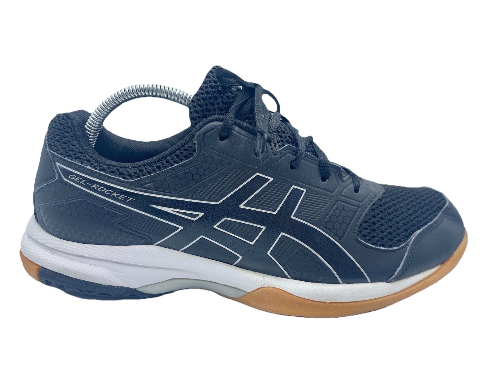 ASICS Gel Rocket 8 Women’s Black/White Volleyball Shoes B756Y Size 10.5