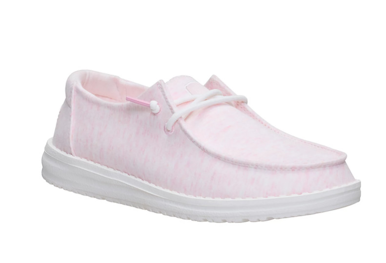 HEYDUDE Women’s Wendy Stretch Jersey Slip-On Shoes, Light Pink 01