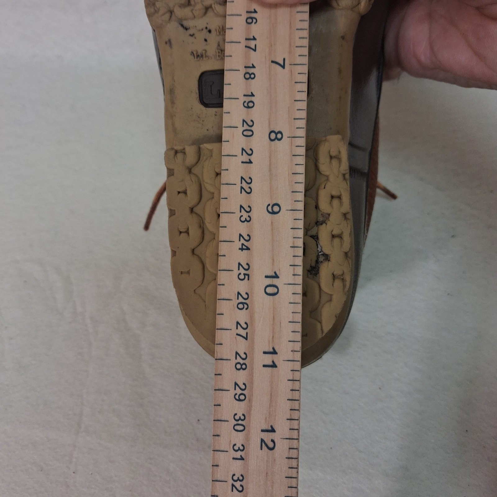 L.L. Bean Duck Boots Womens 7 Brown Leather Waterproof Bean Boots 6 Inch