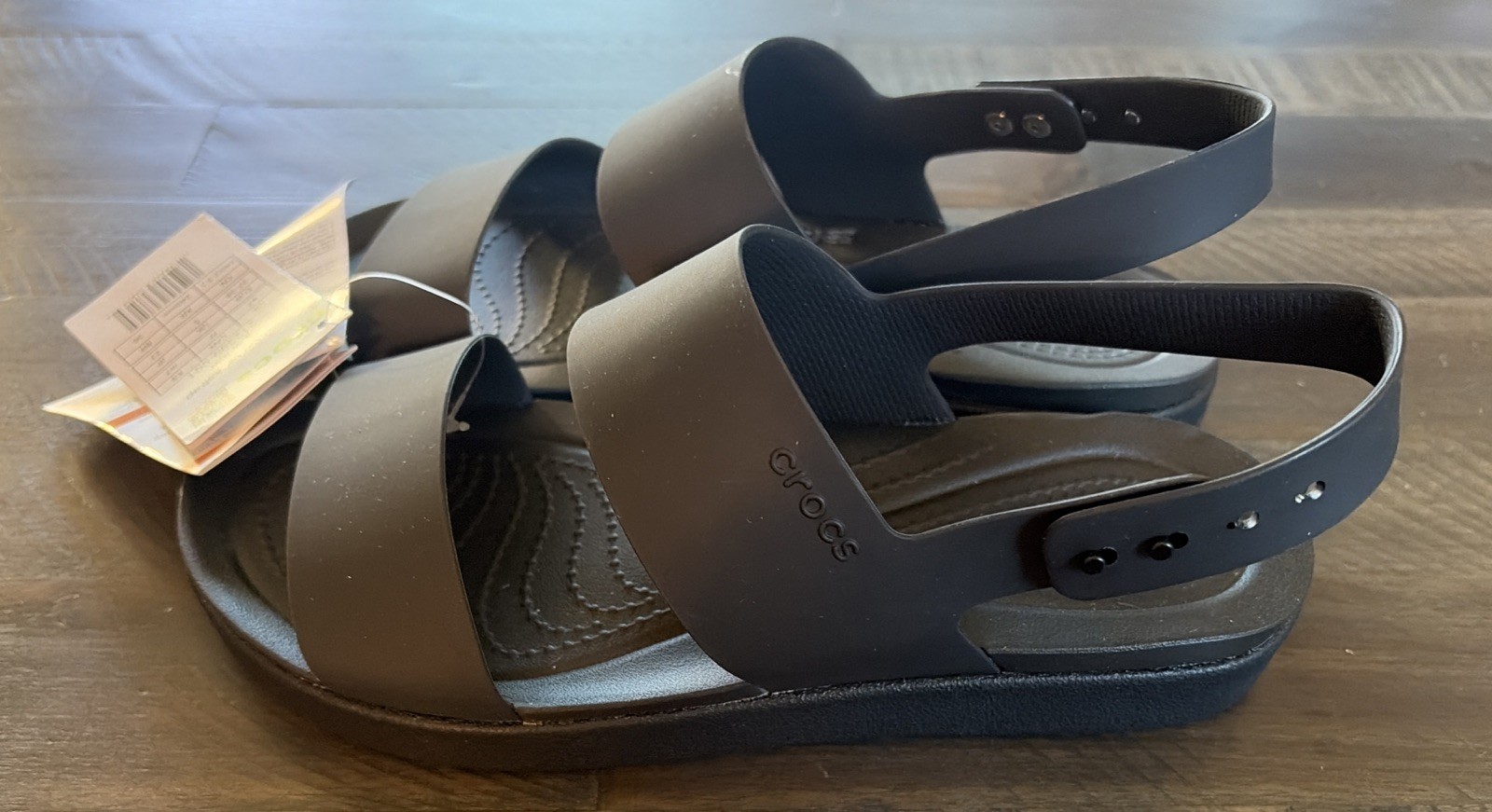 NWT Crocs Brooklyn Backstrap Low Low Sandal Black Women’s 7