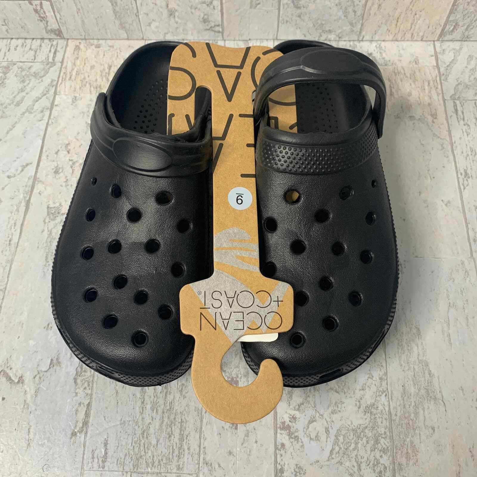 Ocean+ Coast Womens Clogs Size 10/40 Black Oslo Closed Toe EVA Foam Adjustable