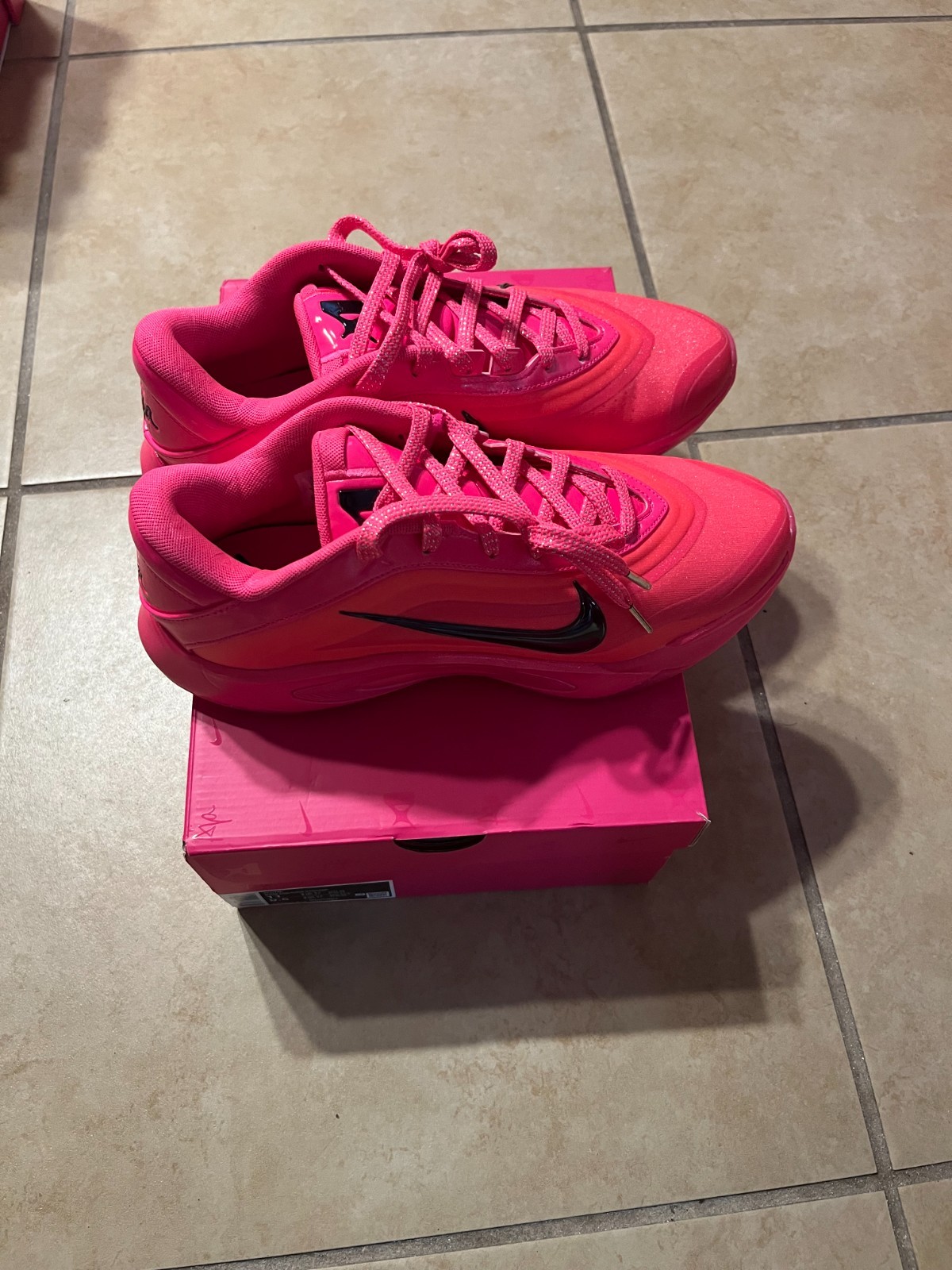 Nike Womens A’One All Star Hyper Pink Shoes Sz 11 W New Basketball FZ8605-610