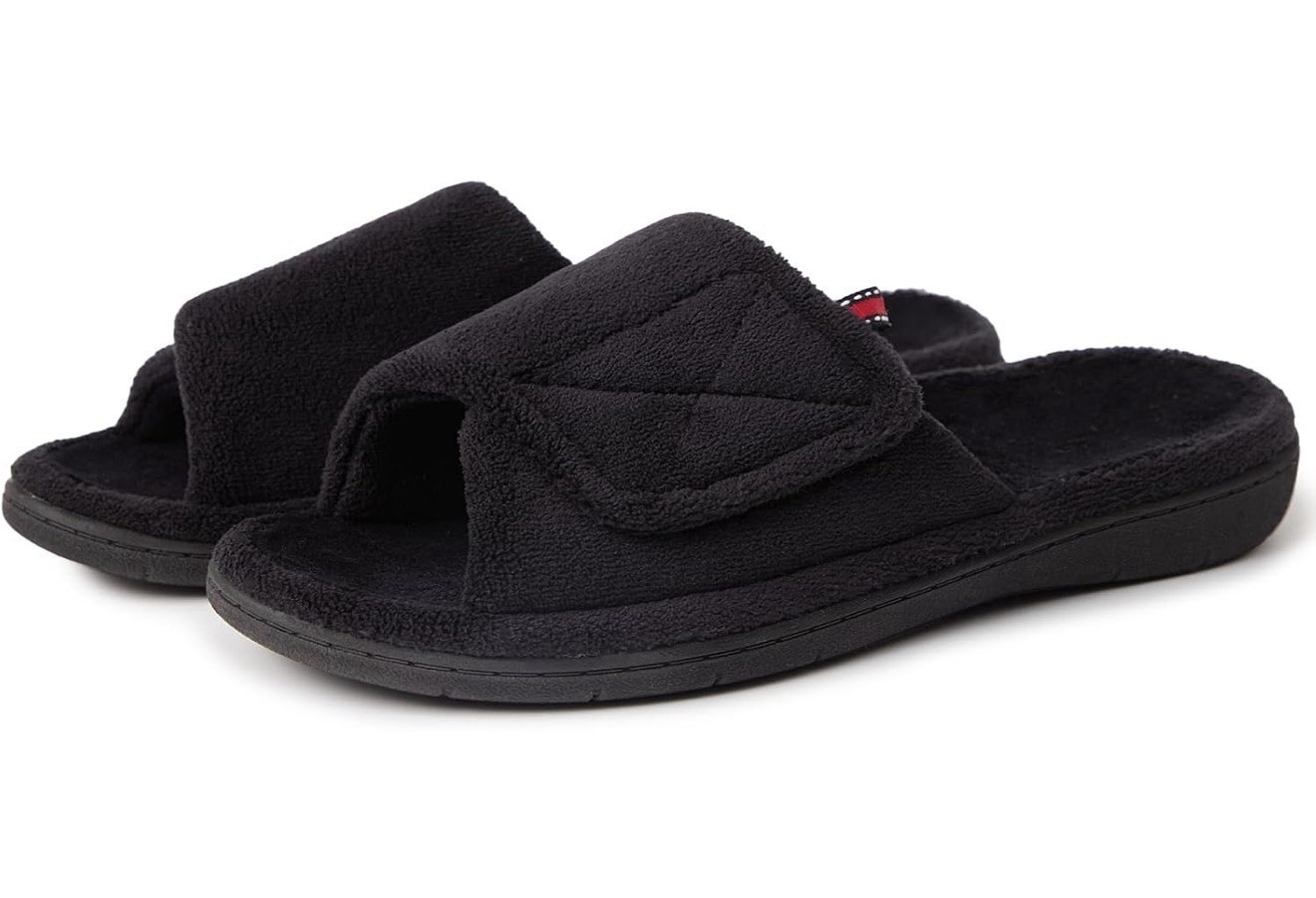 Adjustable Arch Support Open Toe Slippers for Women Size 7- Orthopedic Comfort