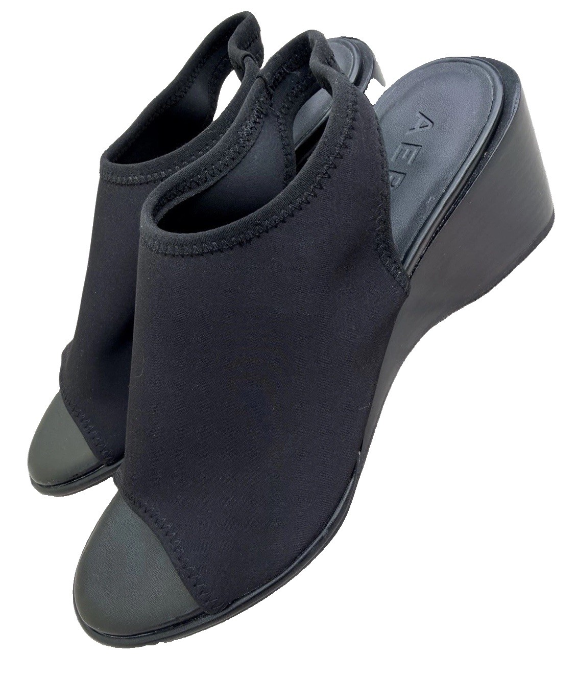 *Aerosoles Nuri Wedges Black Sz 9.5 M Textile Upper
