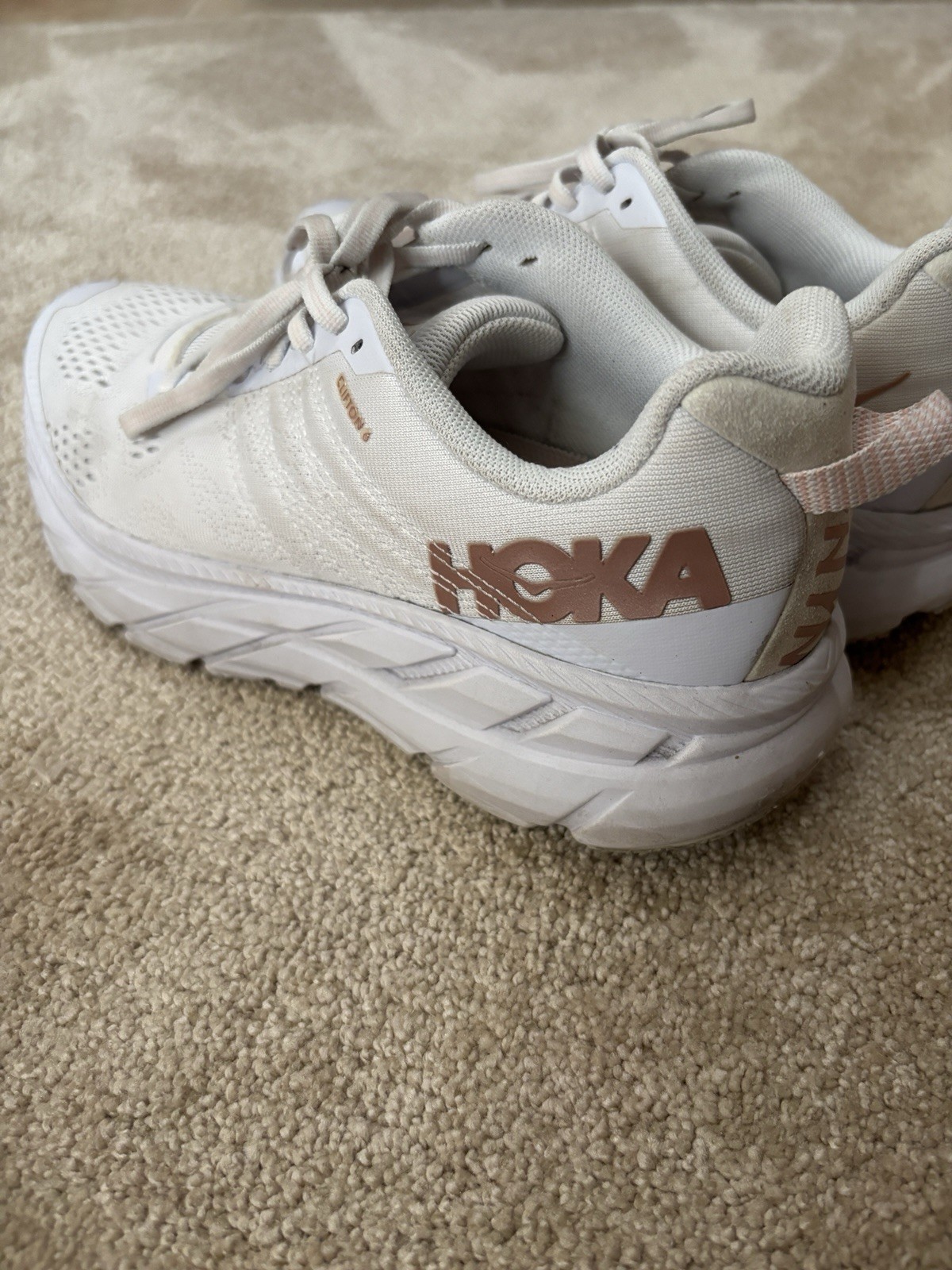 Hoka One One Women’s Clifton 6 White Running Shoes Size 8