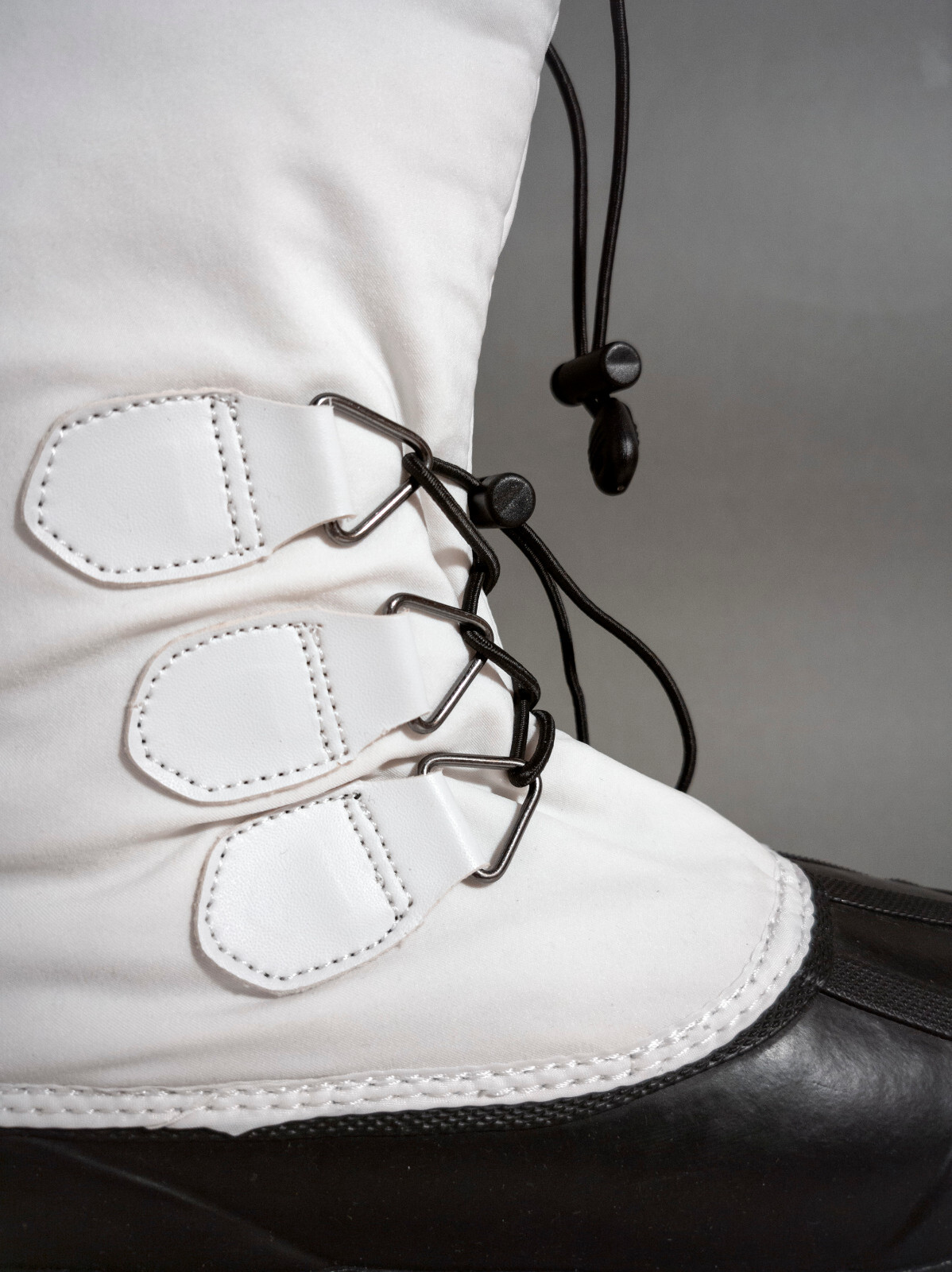 NP~150€ Superga Alpina snow boots 39 retro winter boots rubber textile White
