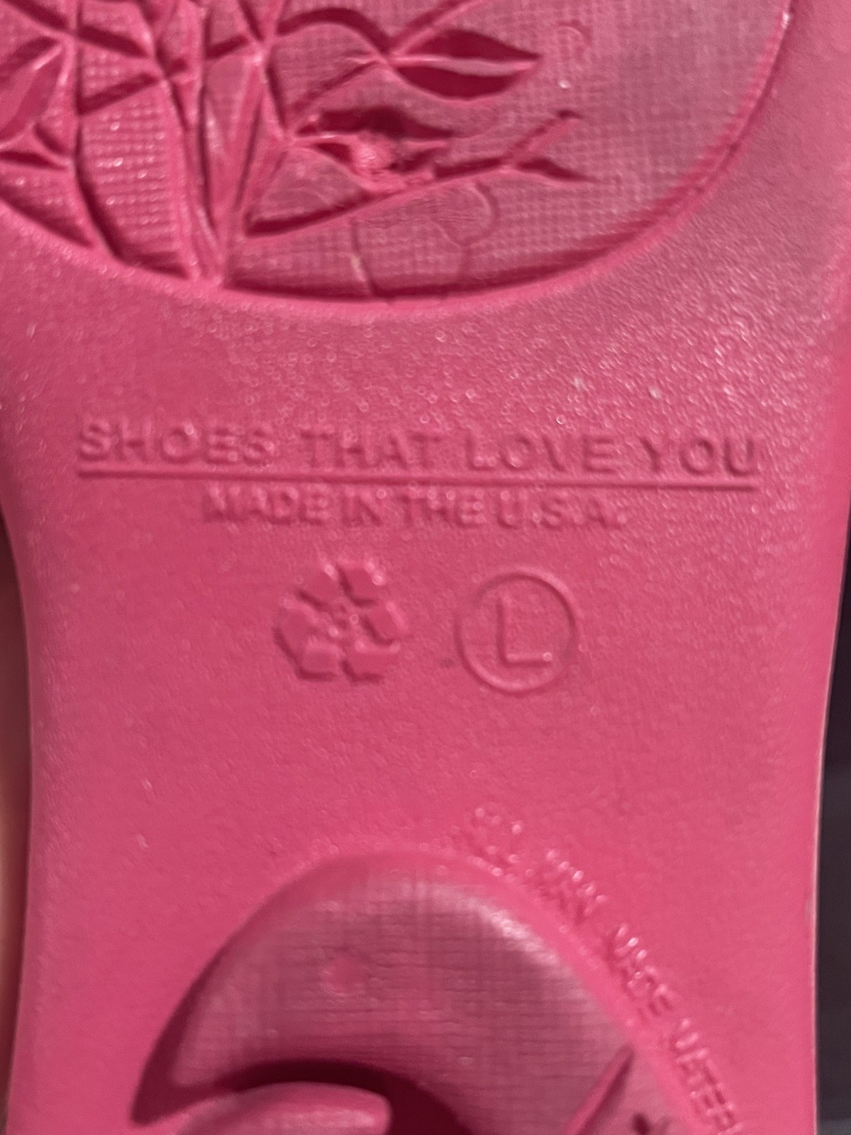 Oka B Bee Vegan Slides Hot Pink w/ Bows Slides Flip Flop Sandals Size large