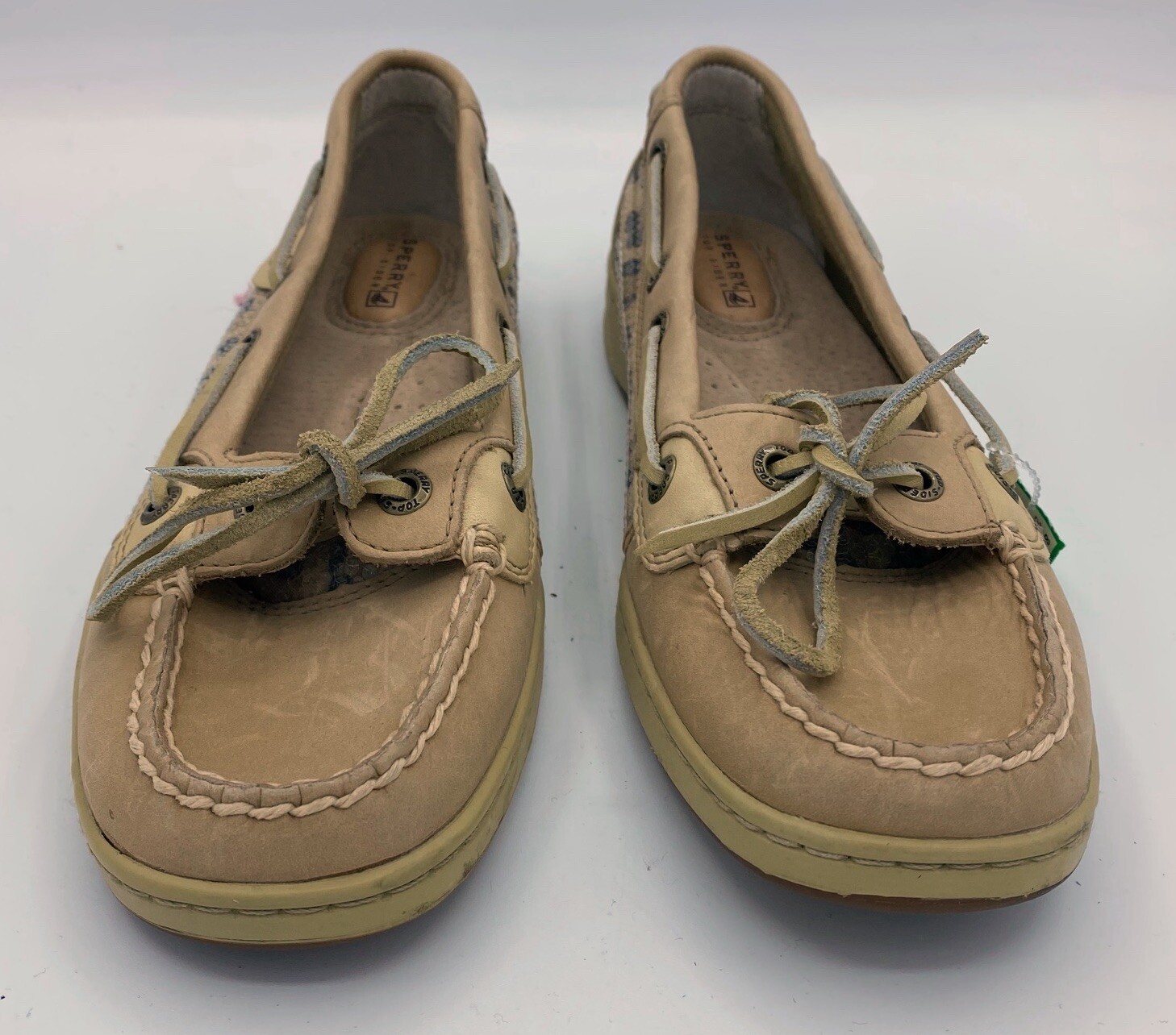 Sperry – Top Sider – Sequin Animal Accent Boat Shoes Women’s Size 7M EUC