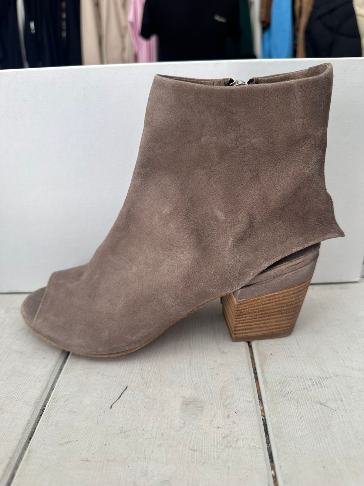 Officine Creative Ankle Boots Genuine Leather Woman SizeEu37 Mud Heel 3 1/8in