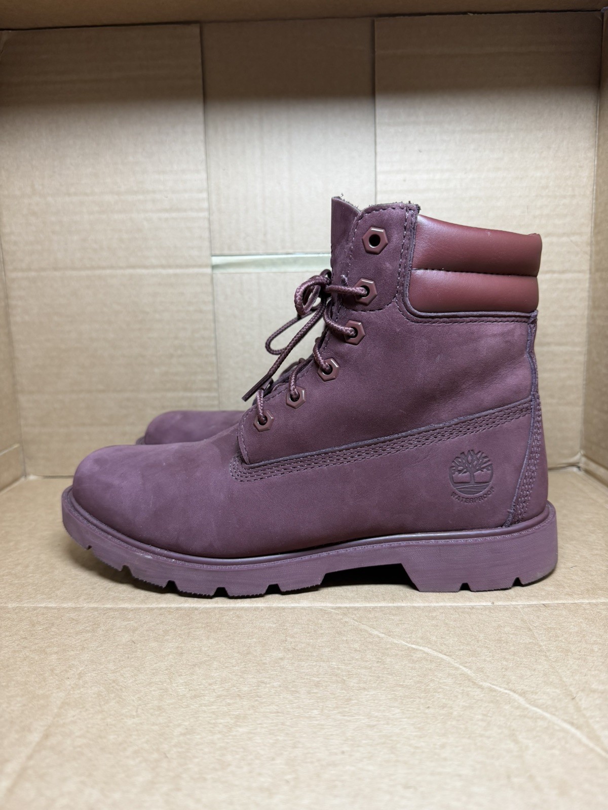 Timberland Womens Linden Woods 6″ Lace-up Waterproof Prem. Leather Boot Sz 8