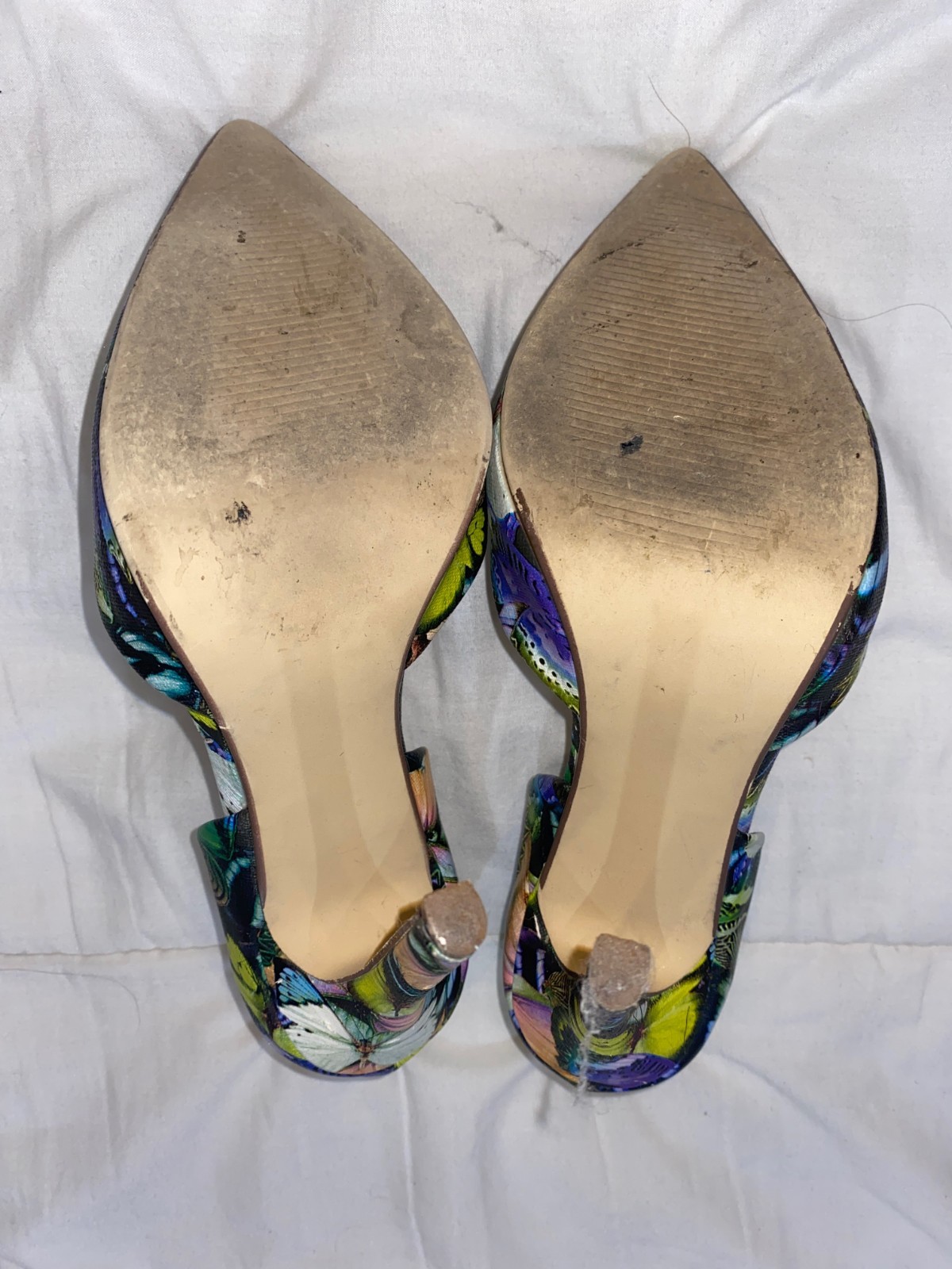 Butterfly Print 4 inch Stiletto Pumps – Size 7.5 – Just Fab – Worn 3 Times