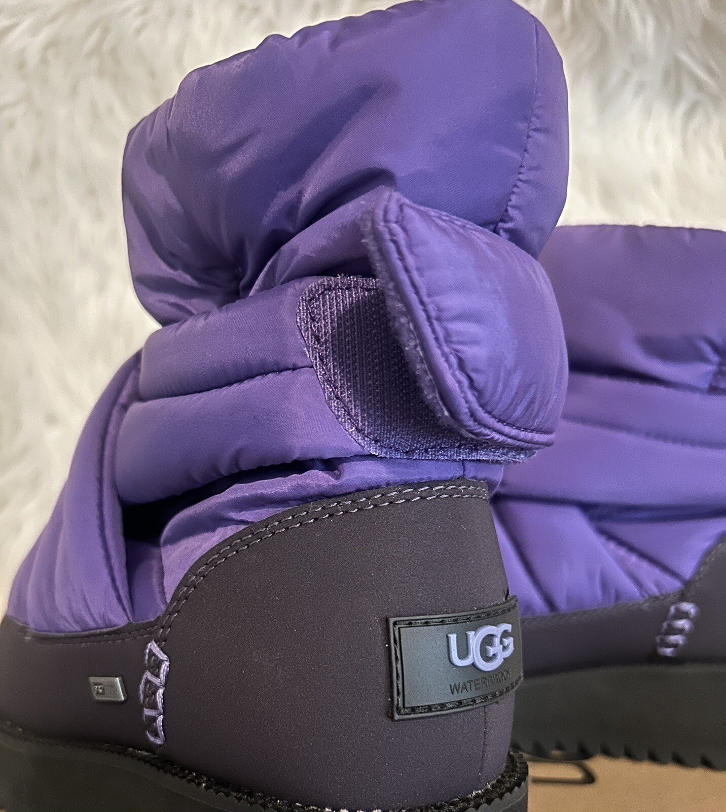 UGG MONTARA VIOLET BLOOM WATERPROOF PUFFER WINTER BOOTS, WOMEN US 6