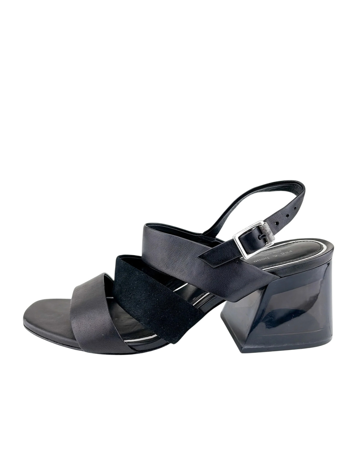 Rag & Bone Women’s Reese Three Strap City Slingback Sandal Black Size 39 (9 US)