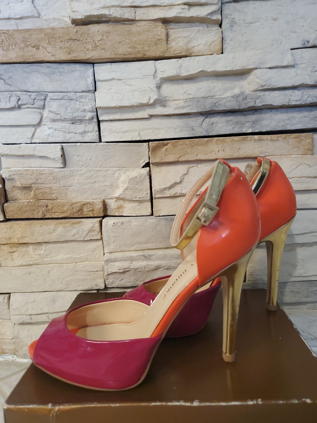Women’s 4.5 High Heel 0.5 Platform Ankle Strap Open Toe Sandals Shoes Size 7.5 M
