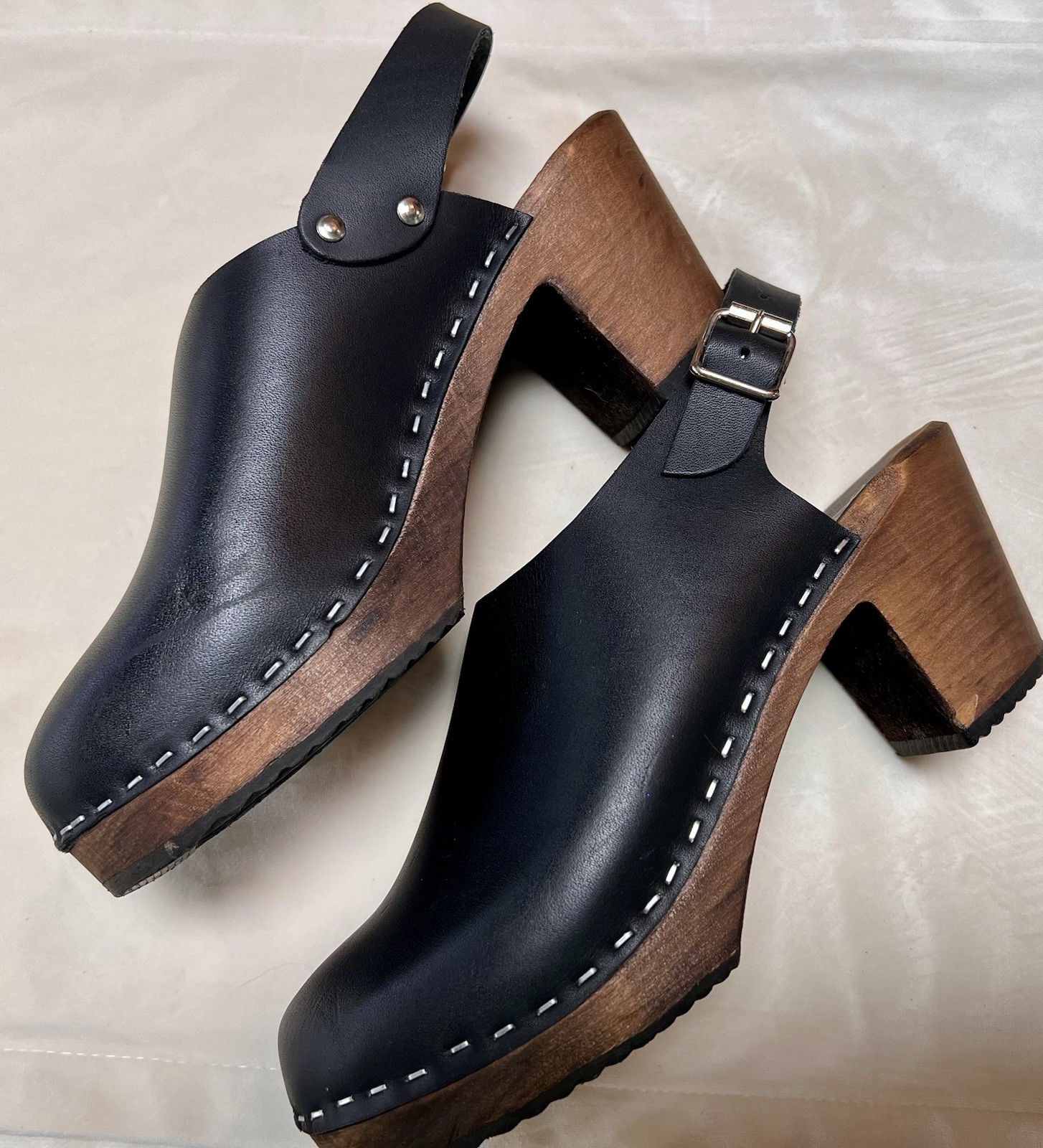 Lotta Clogs Black Leather