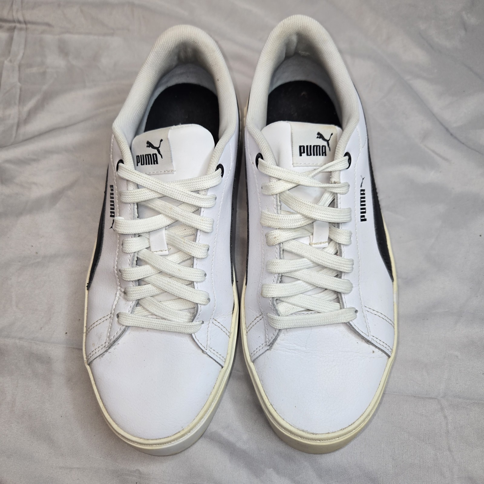 Puma Smash Platform V2 White Women’s Size 9 Casual Lace Up Shoes Sneakers